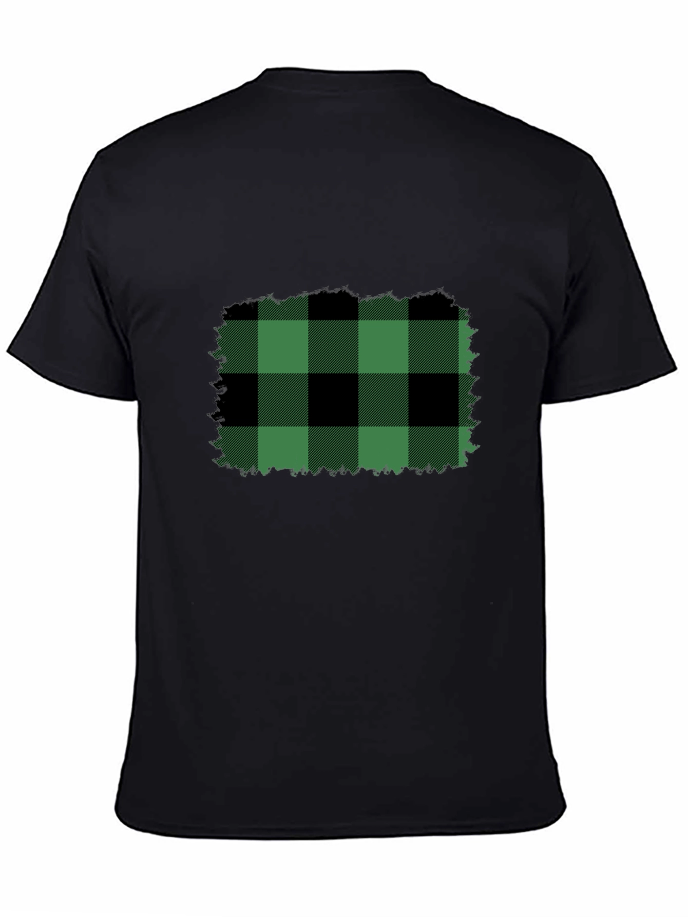 Buffalo Plaid T-Shirt - Black Tee