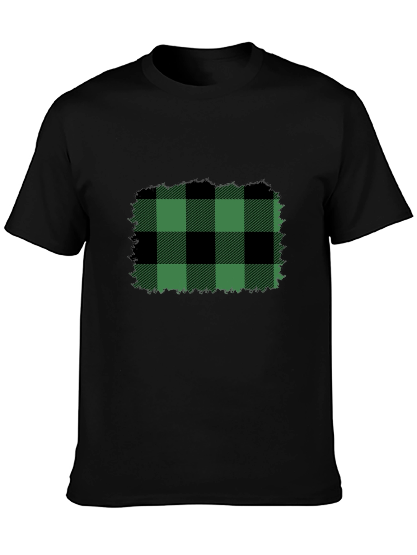 Buffalo Plaid T-Shirt - Black Tee