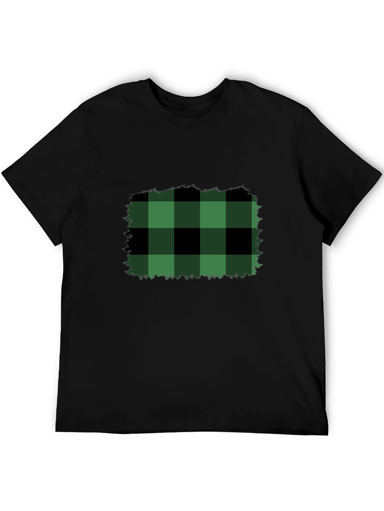 Buffalo Plaid T-Shirt - Black Tee