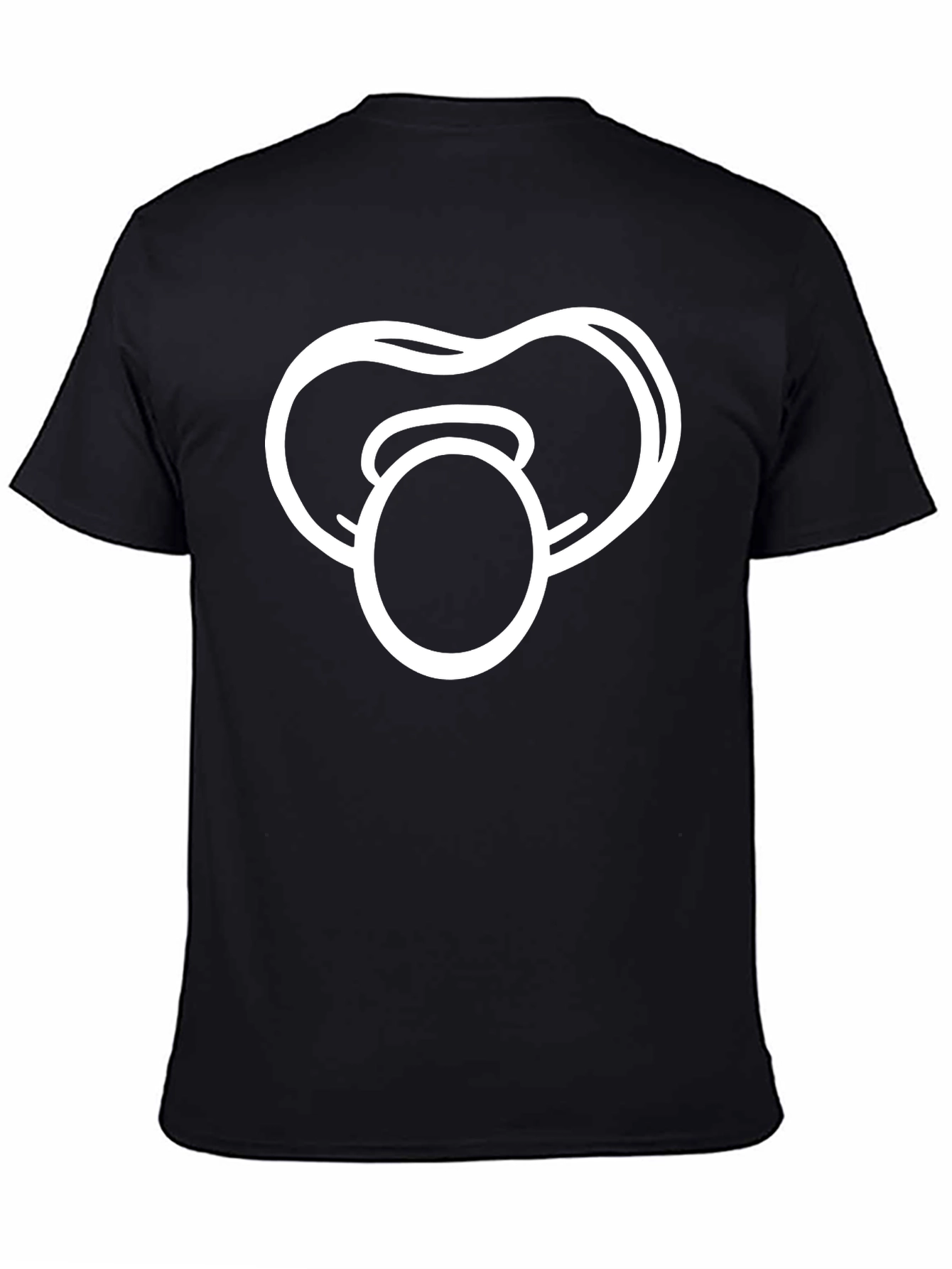 Pacifier Graphic Black T-Shirt