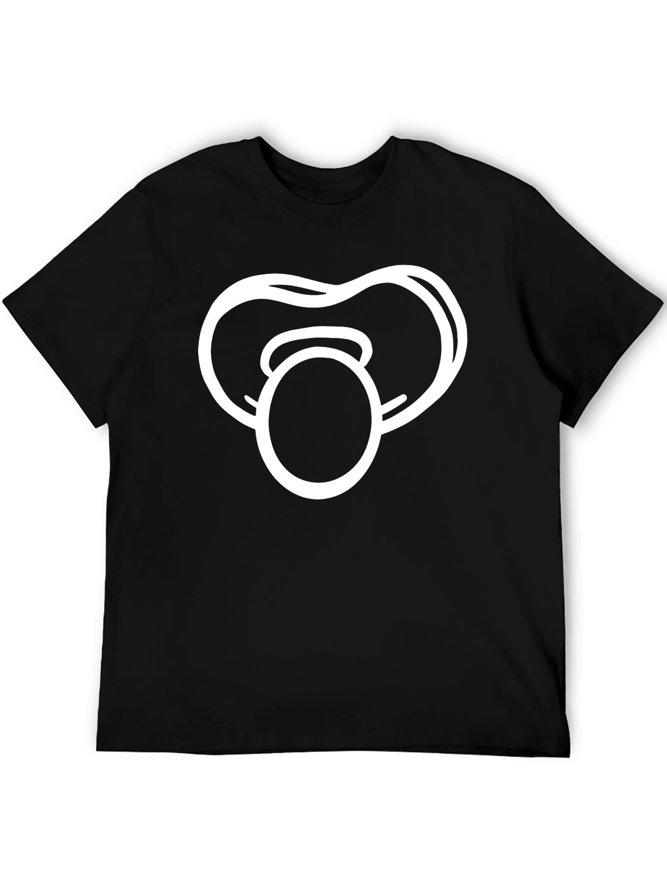Pacifier Graphic Black T-Shirt