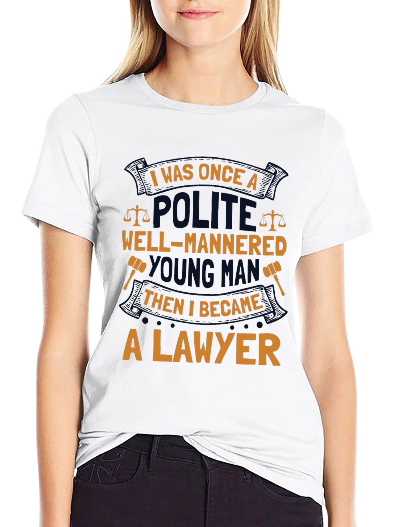 Lawyer T-Shirt: Polite Young Man Humor Tee