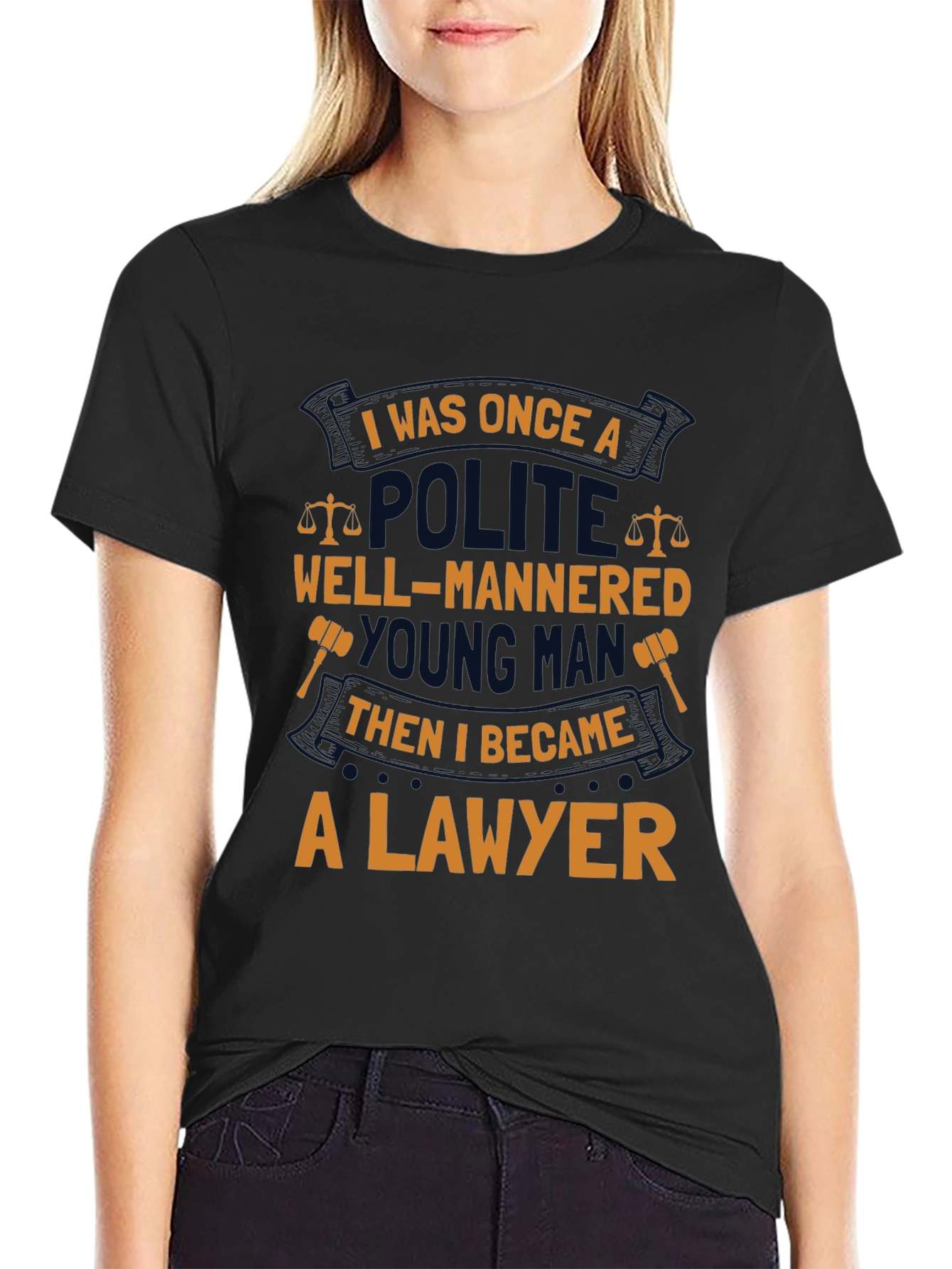 Lawyer T-Shirt: Polite Young Man Humor Tee