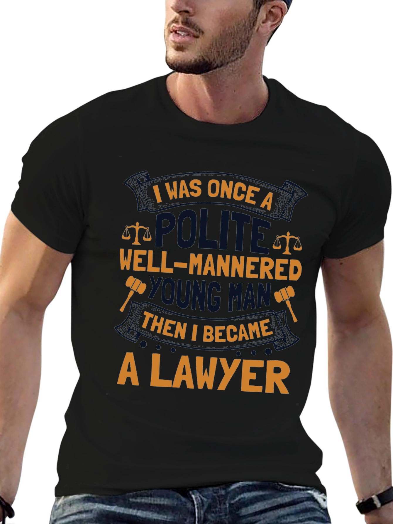 Lawyer T-Shirt: Polite Young Man Humor Tee