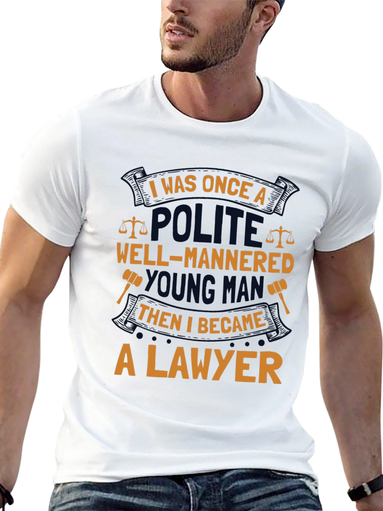 Lawyer T-Shirt: Polite Young Man Humor Tee