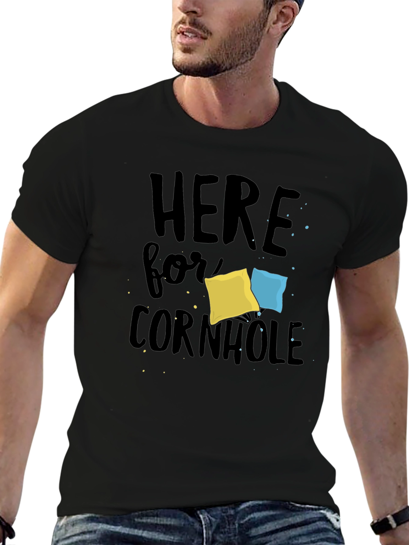 Here for Cornhole T-Shirt