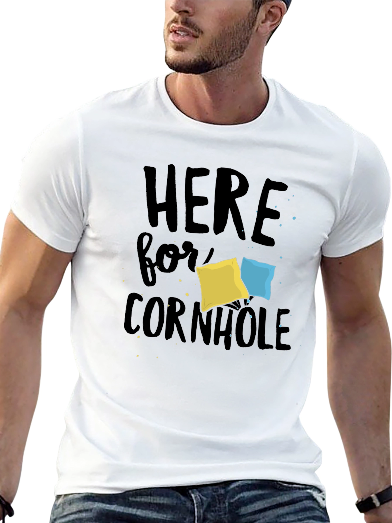 Here for Cornhole T-Shirt