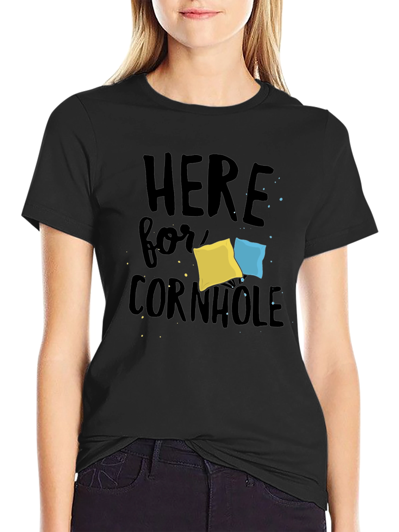 Here for Cornhole T-Shirt