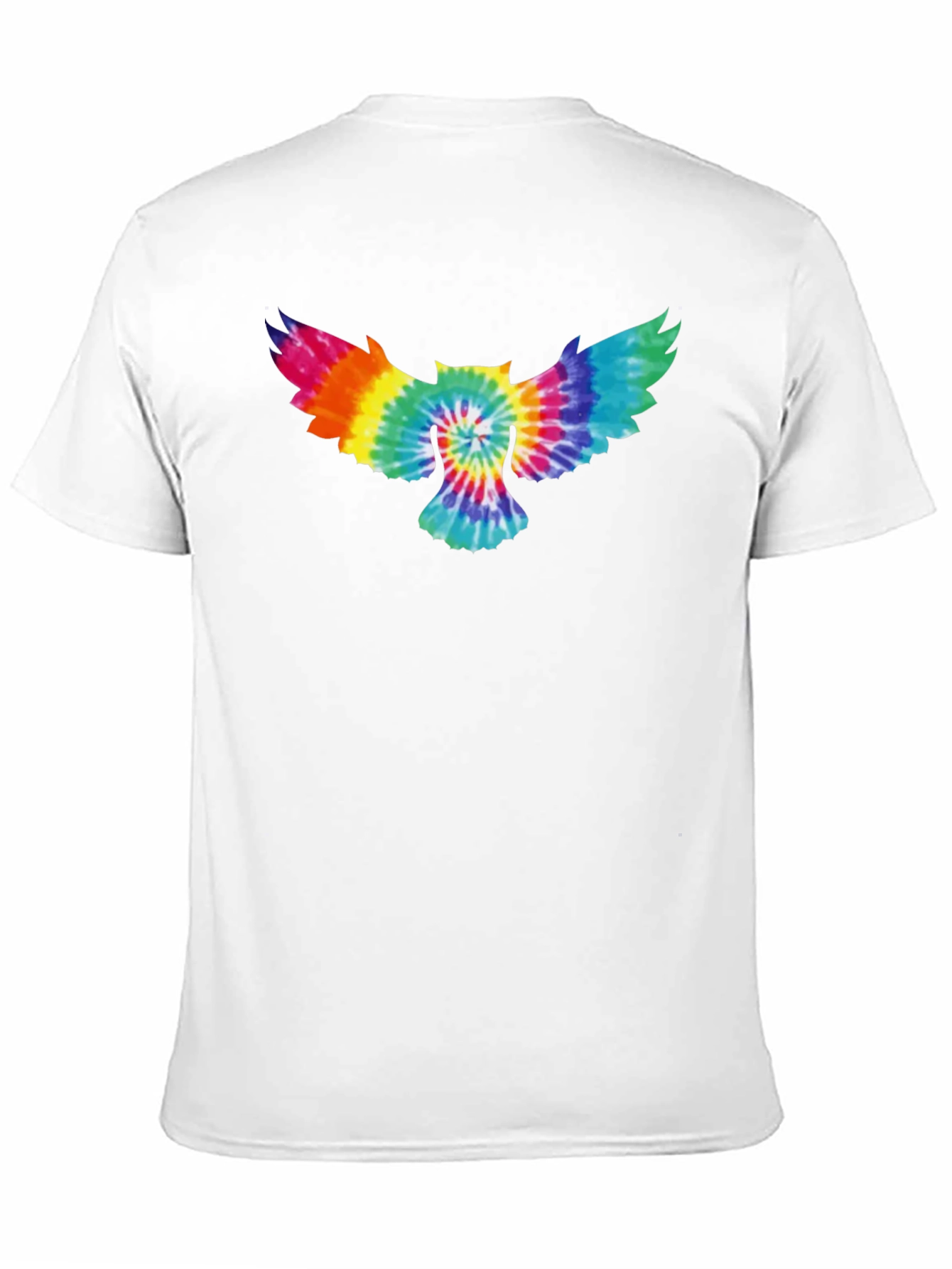 Tie-Dye Owl Graphic T-Shirt - Soft Cotton