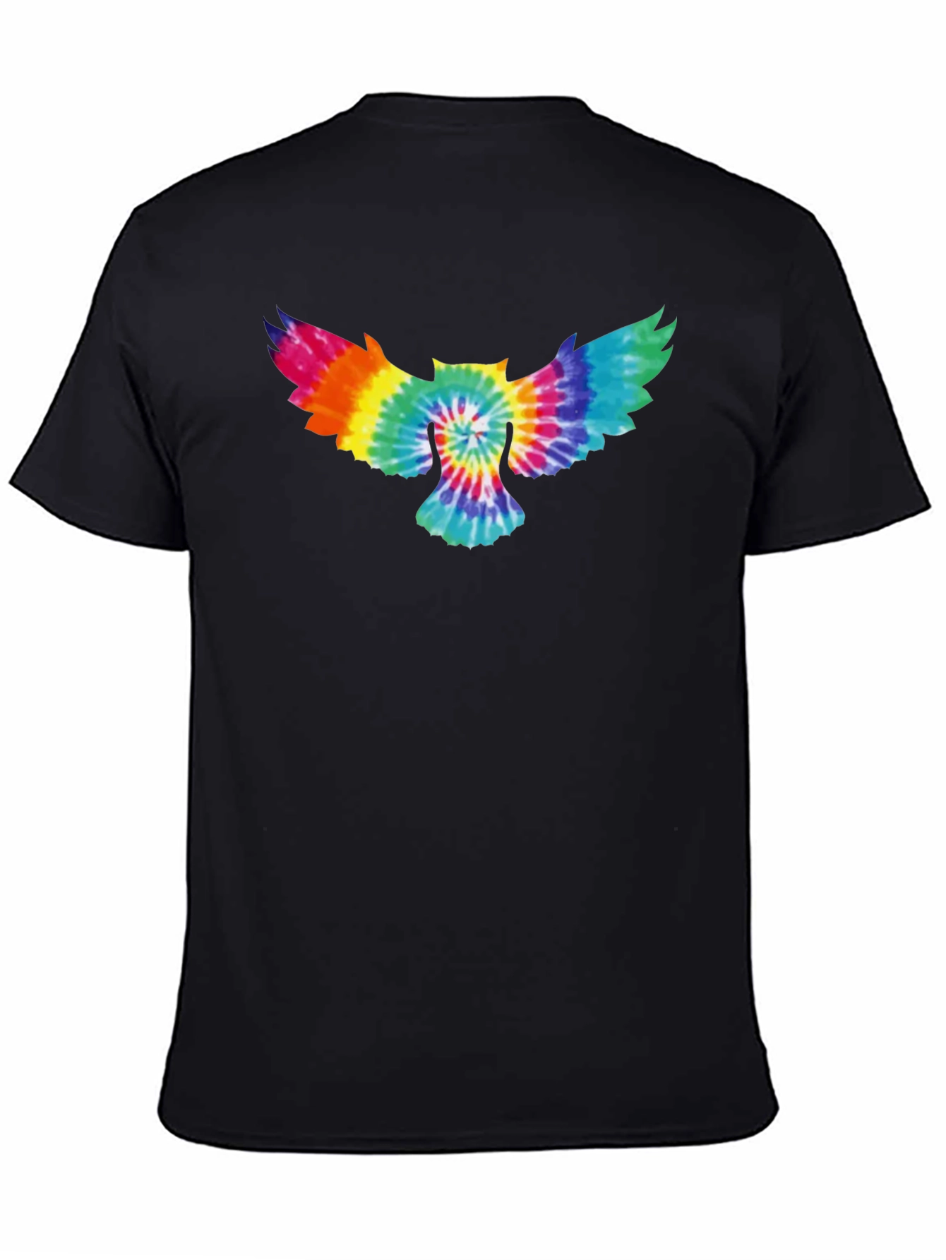 Tie-Dye Owl Graphic T-Shirt - Soft Cotton