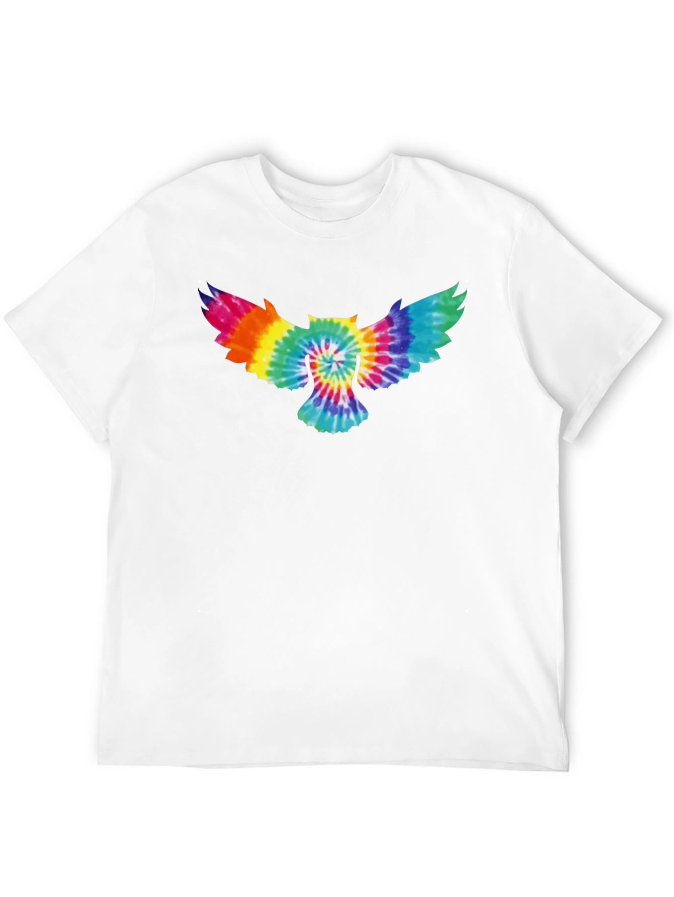 Tie-Dye Owl Graphic T-Shirt - Soft Cotton