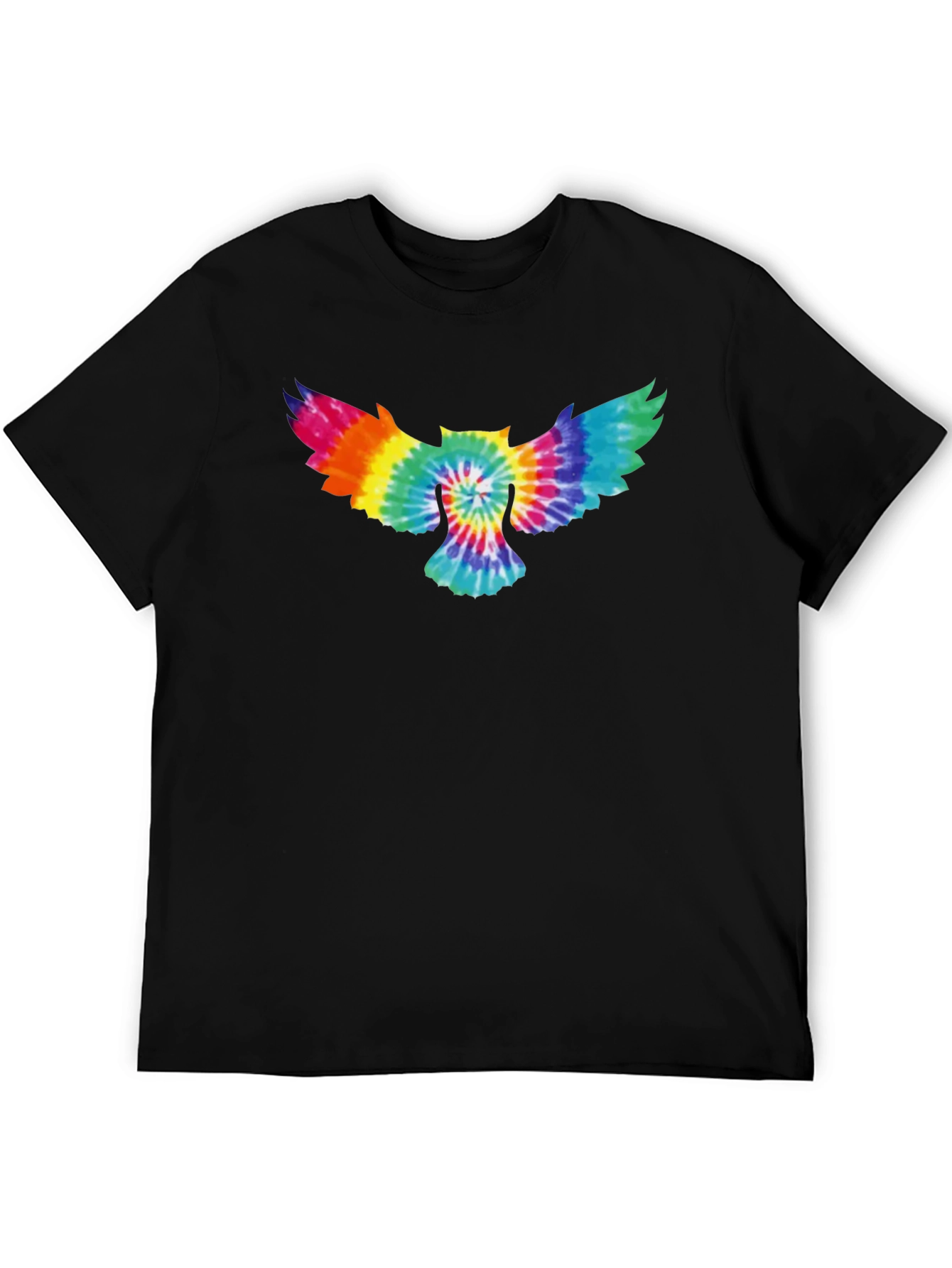 Tie-Dye Owl Graphic T-Shirt - Soft Cotton