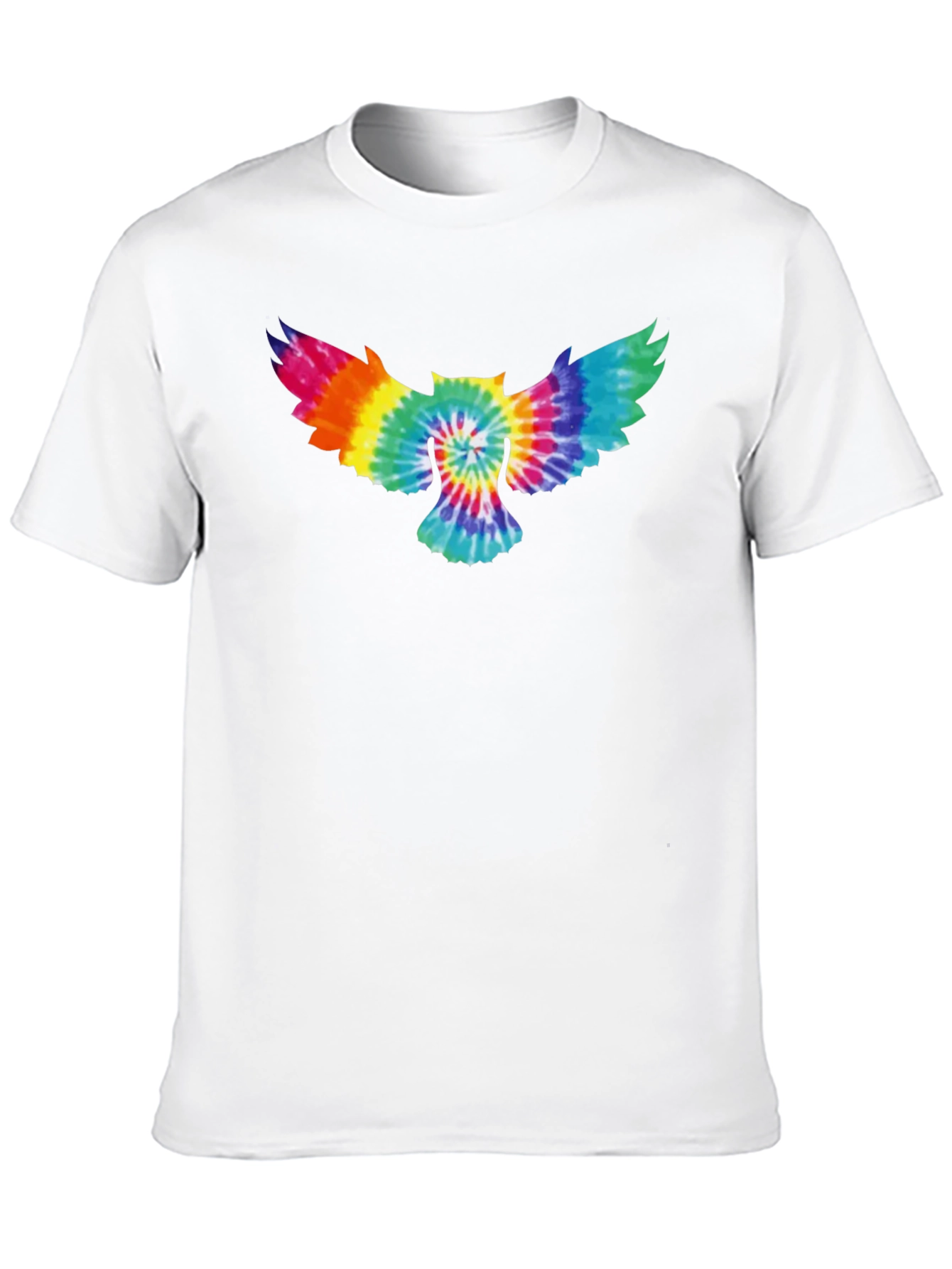 Tie-Dye Owl Graphic T-Shirt - Soft Cotton