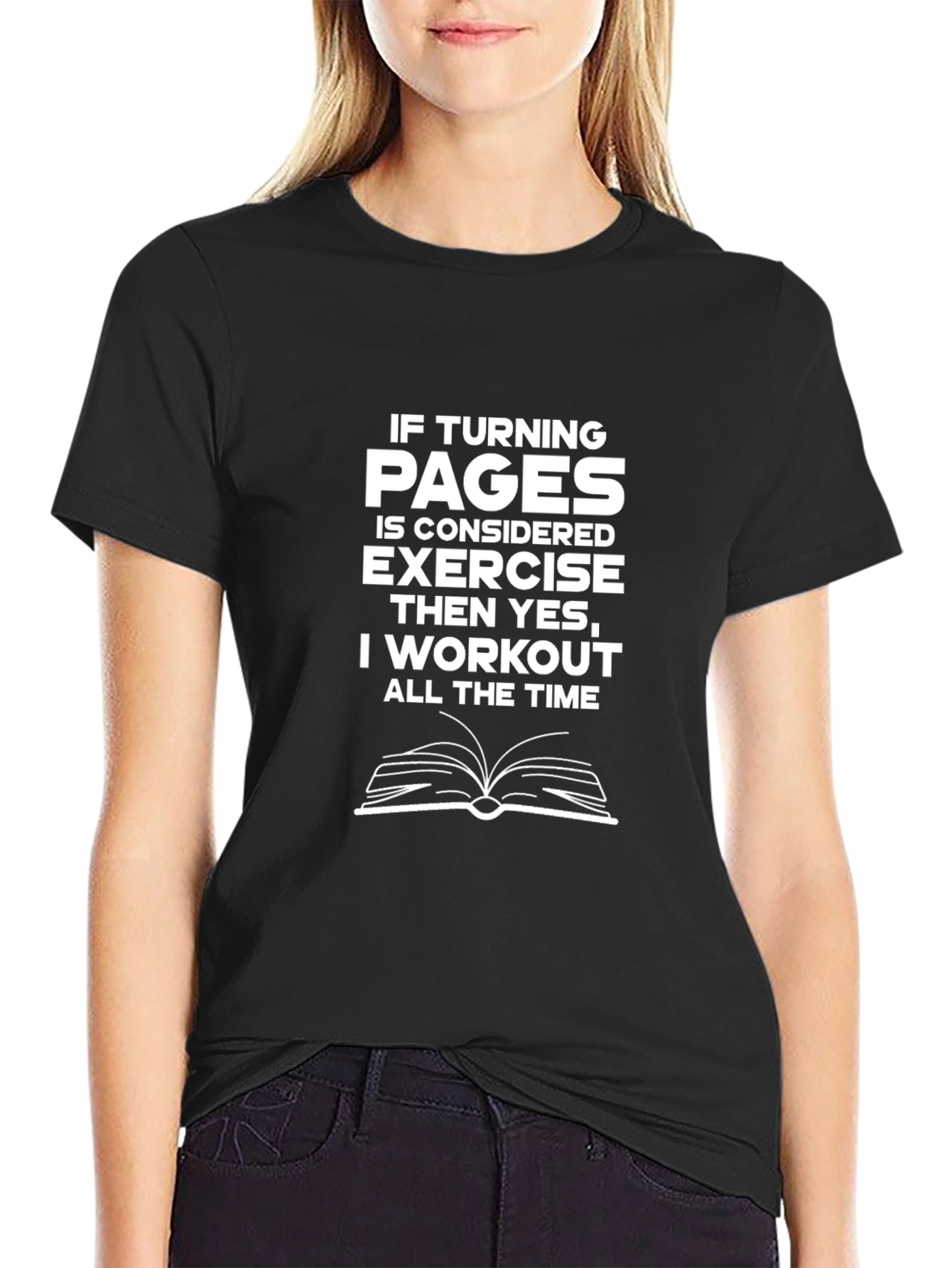 Funny Reader Workout T-Shirt - Book Lover Gift