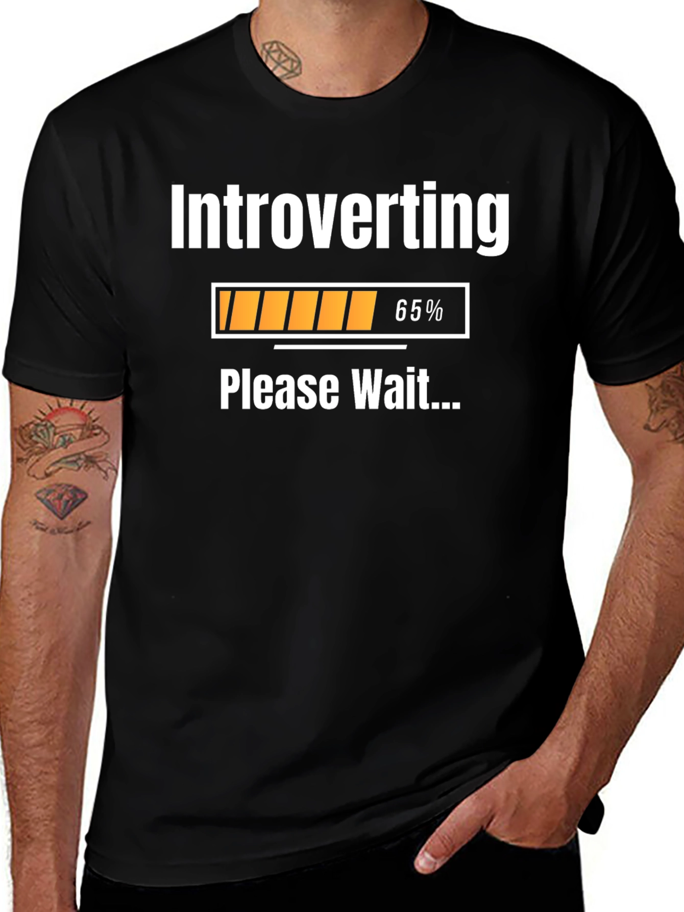 Introverting Please Wait T-Shirt - Funny Introvert Tee