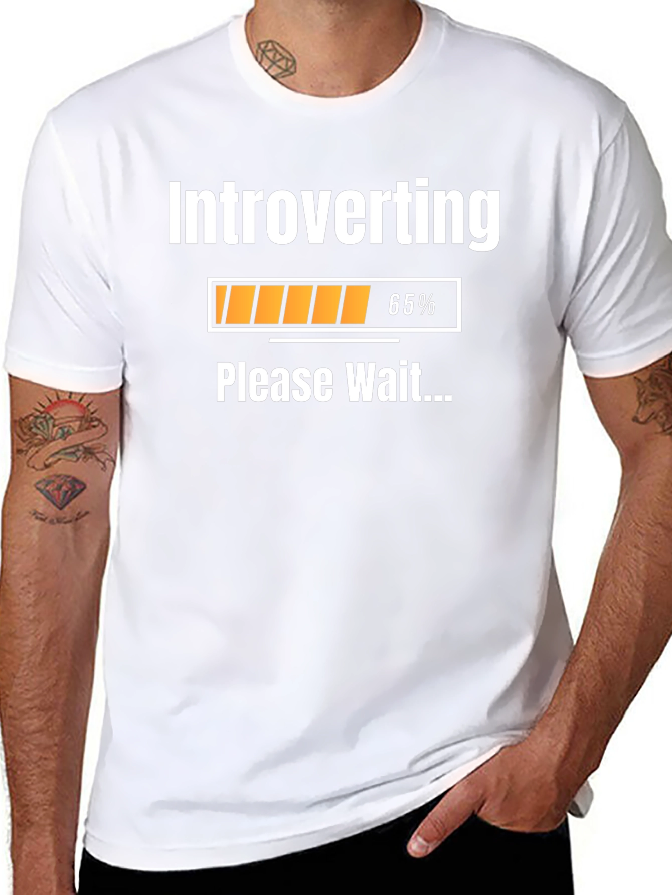 Introverting Please Wait T-Shirt - Funny Introvert Tee