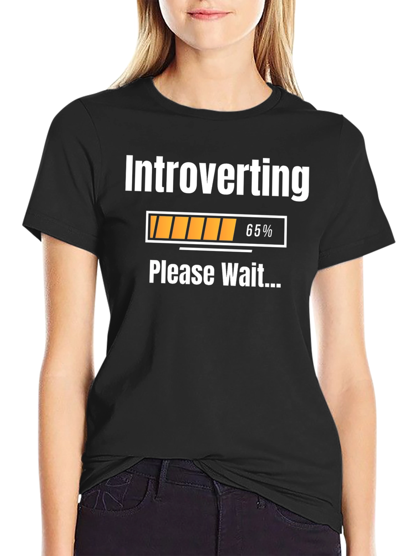 Introverting Please Wait T-Shirt - Funny Introvert Tee