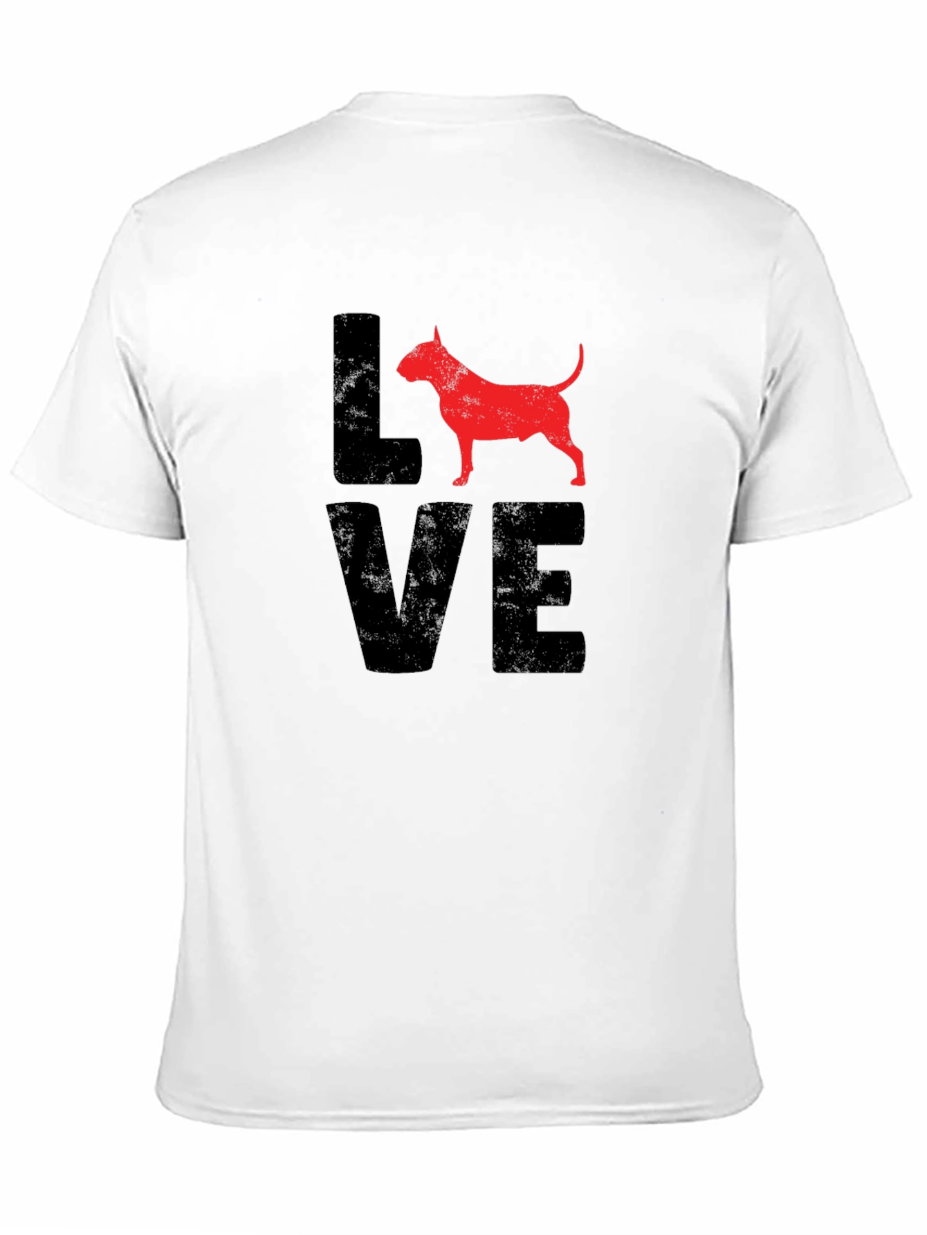 Love Bull Terrier Black T-Shirt