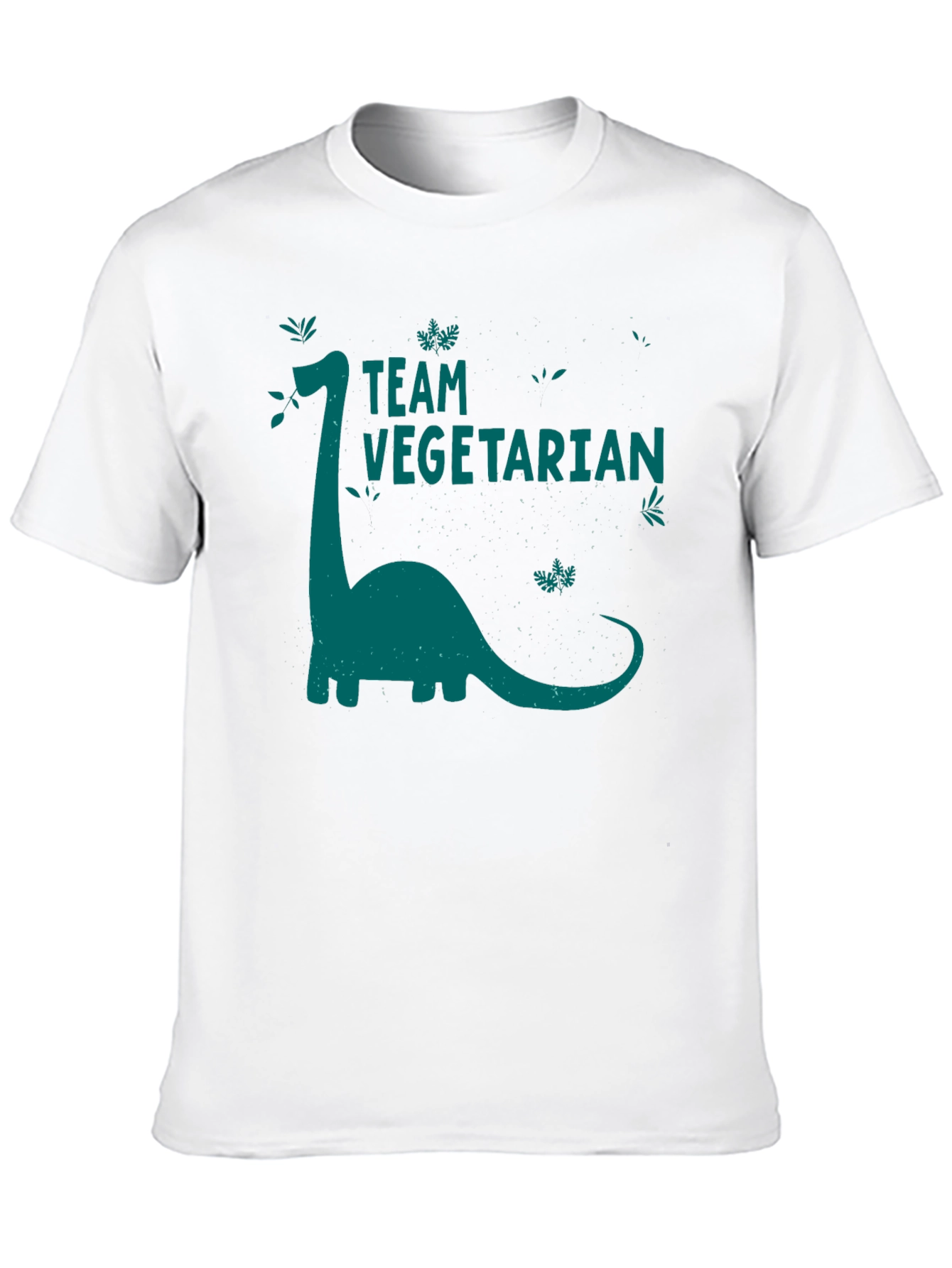 Team Vegetarian Dinosaur Graphic T-Shirt