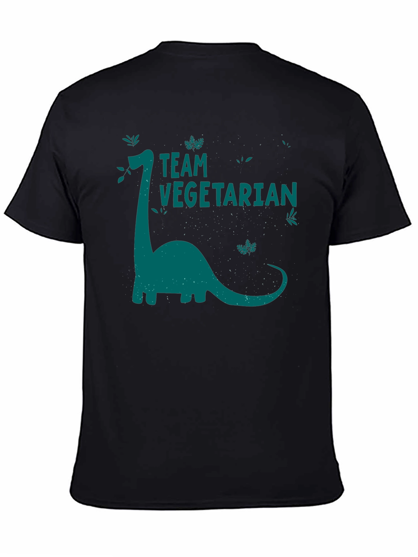 Team Vegetarian Dinosaur Graphic T-Shirt