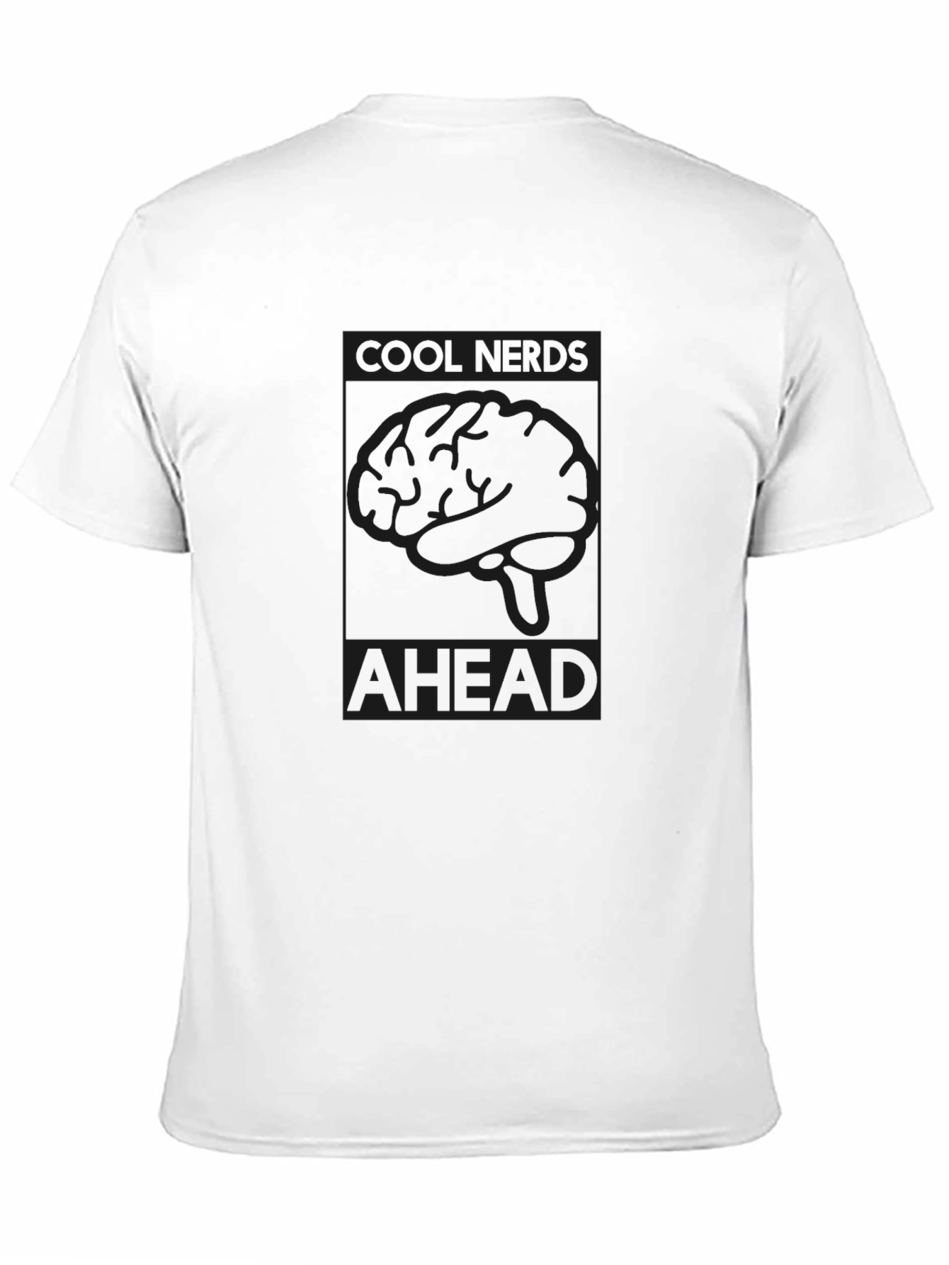 Cool Nerds Ahead Black Graphic Tee