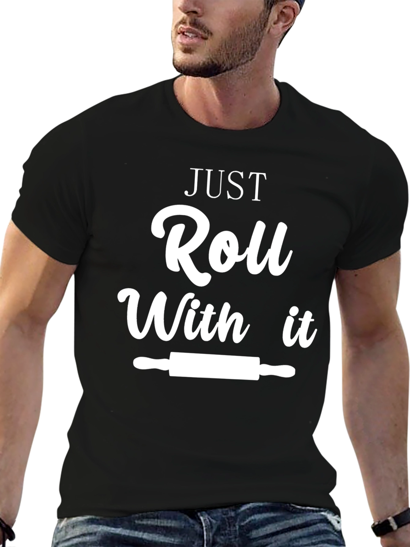 Just Roll With It Funny Chef T-Shirt
