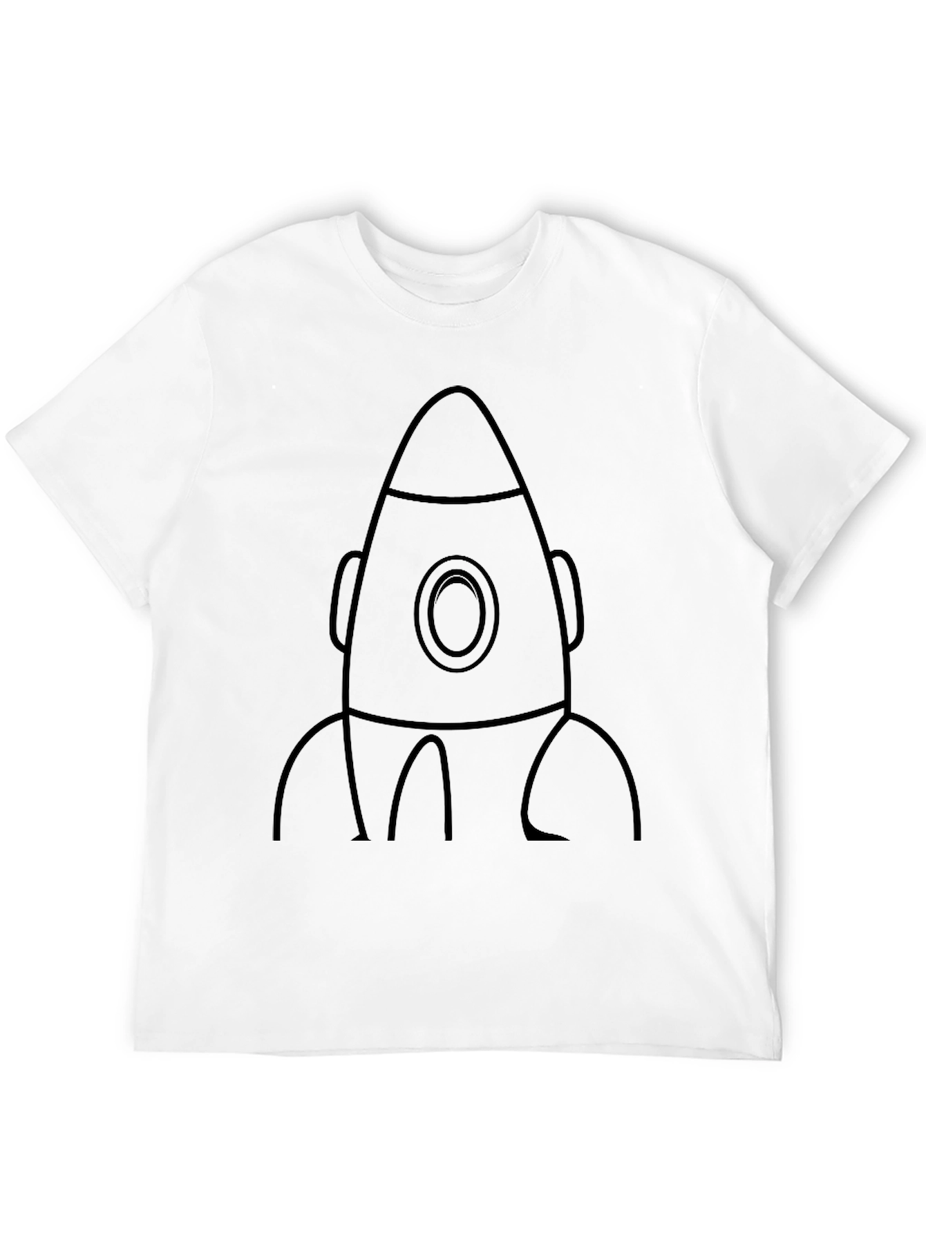 Rocket Graphic Black T-Shirt