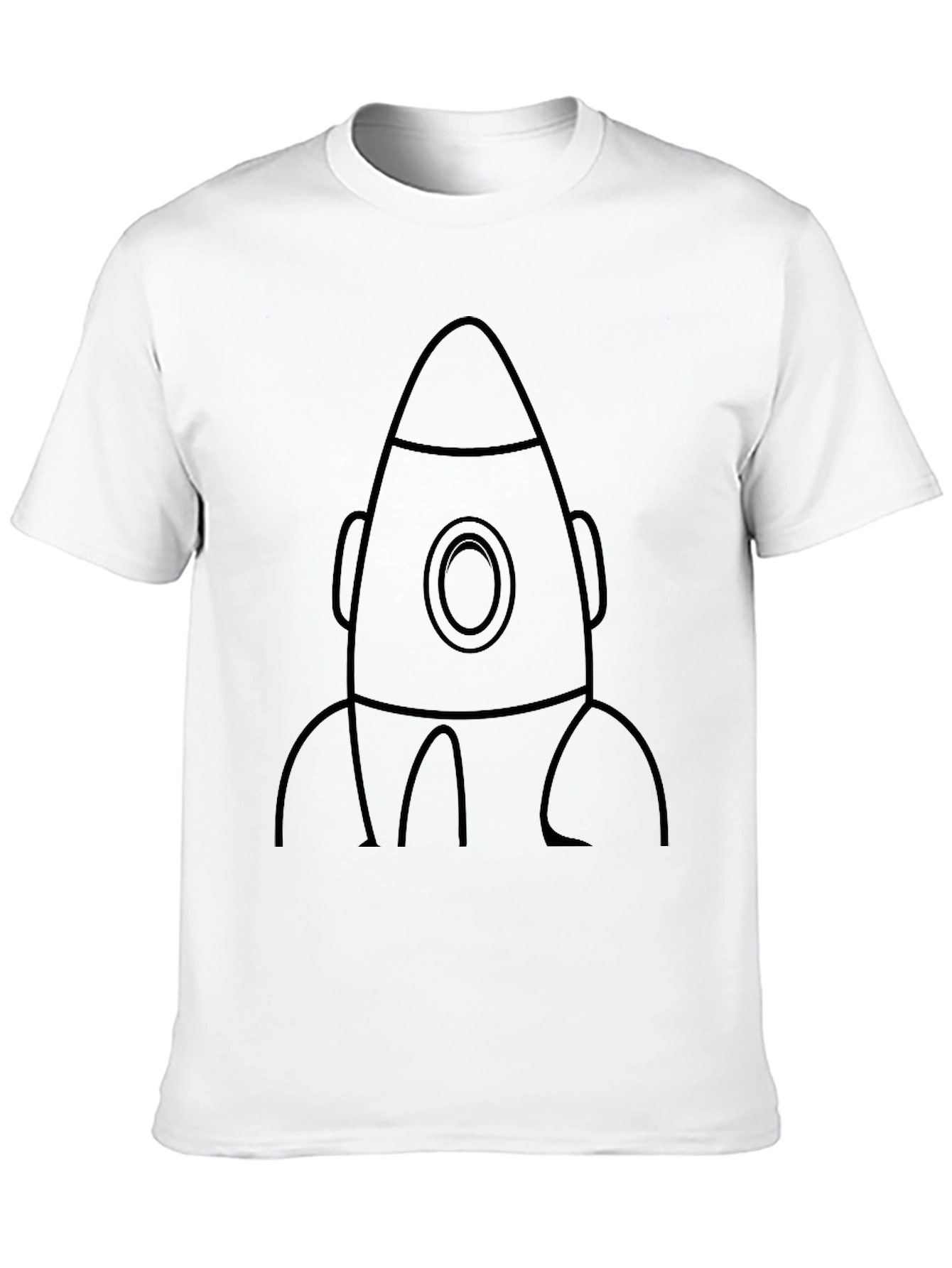Rocket Graphic Black T-Shirt