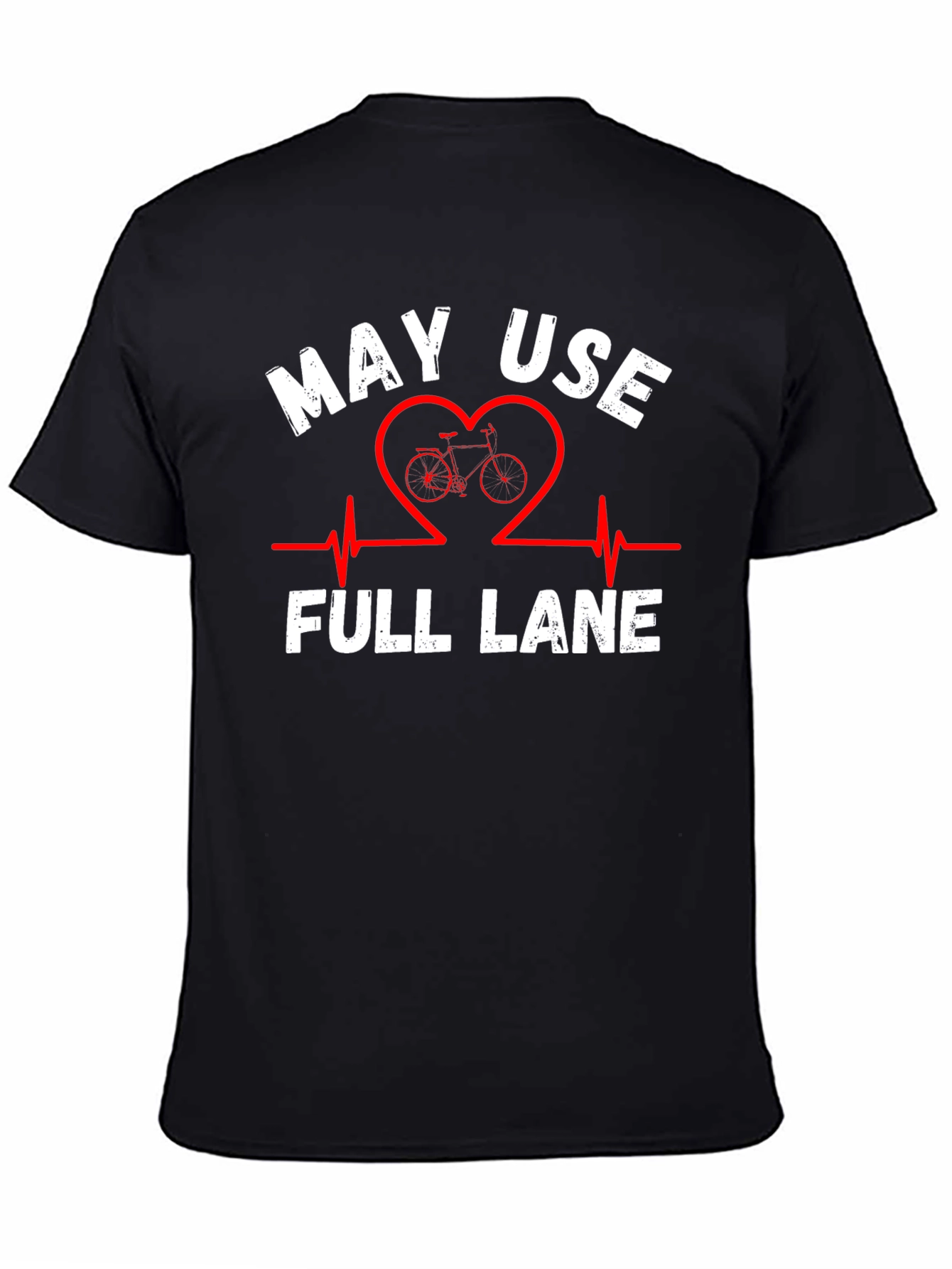 May Use Full Lane Black Graphic Tee