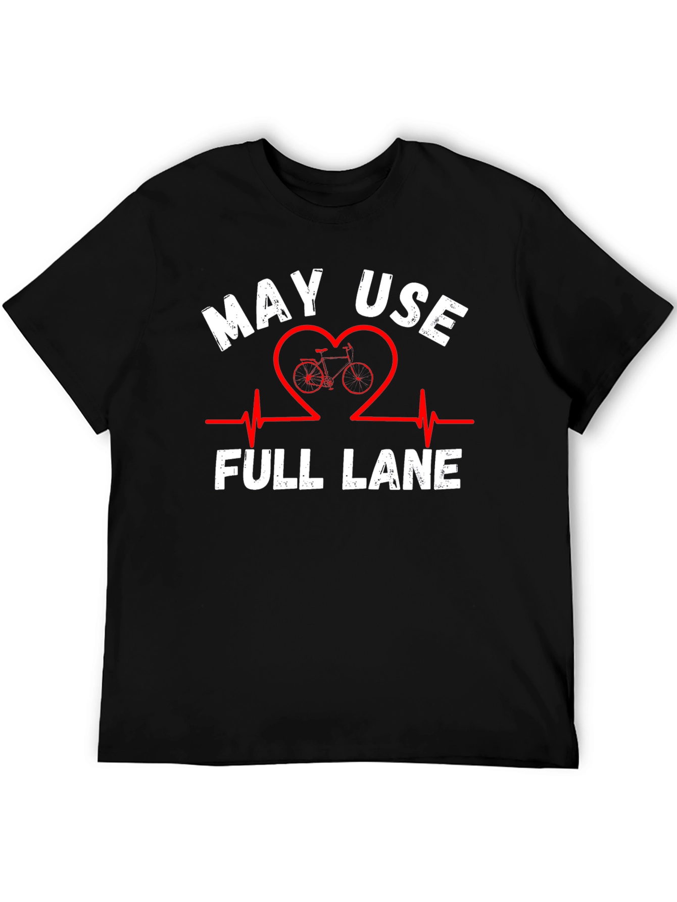 May Use Full Lane Black Graphic Tee