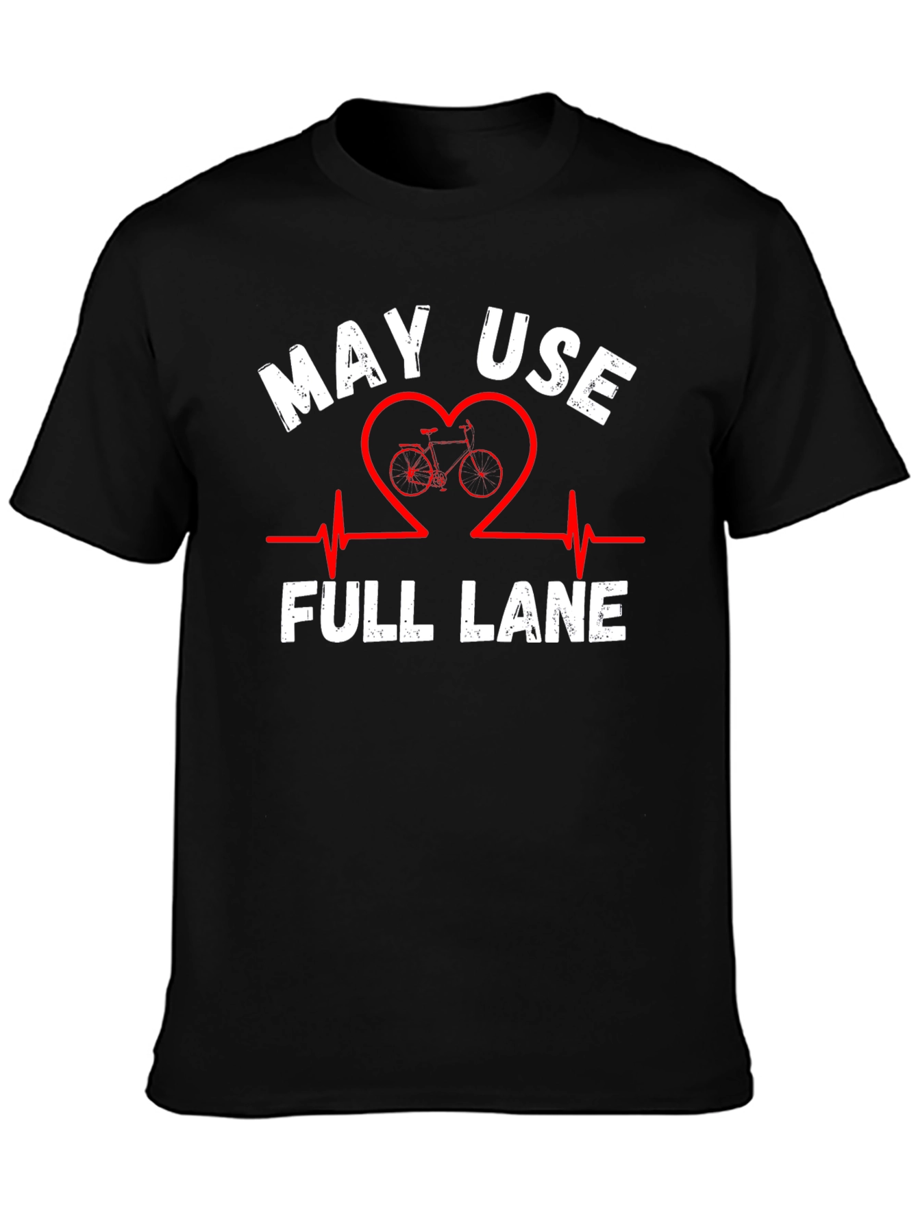May Use Full Lane Black Graphic Tee