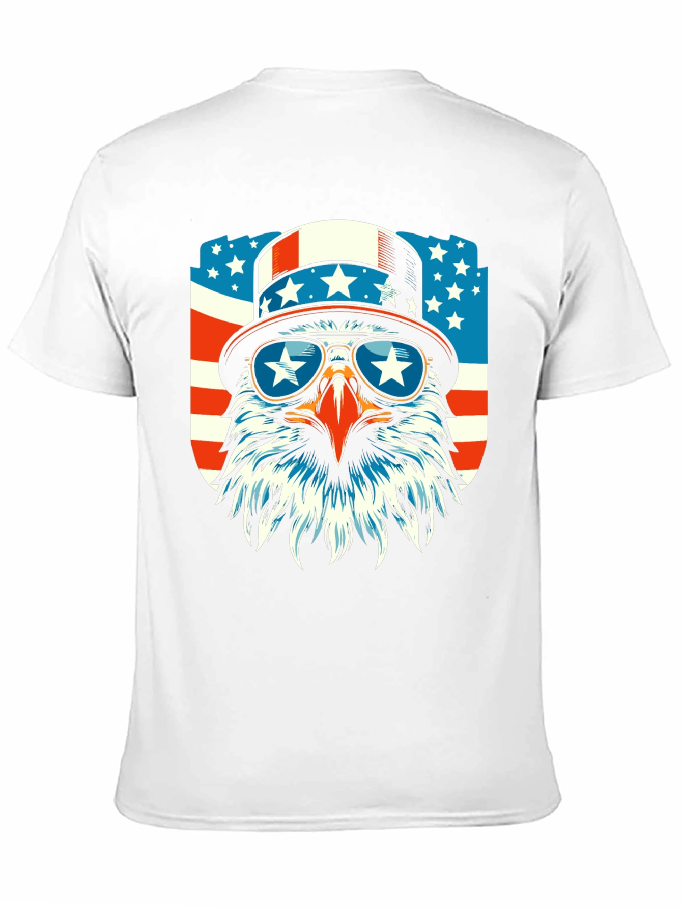 Patriotic Eagle Graphic Tee - USA Pride