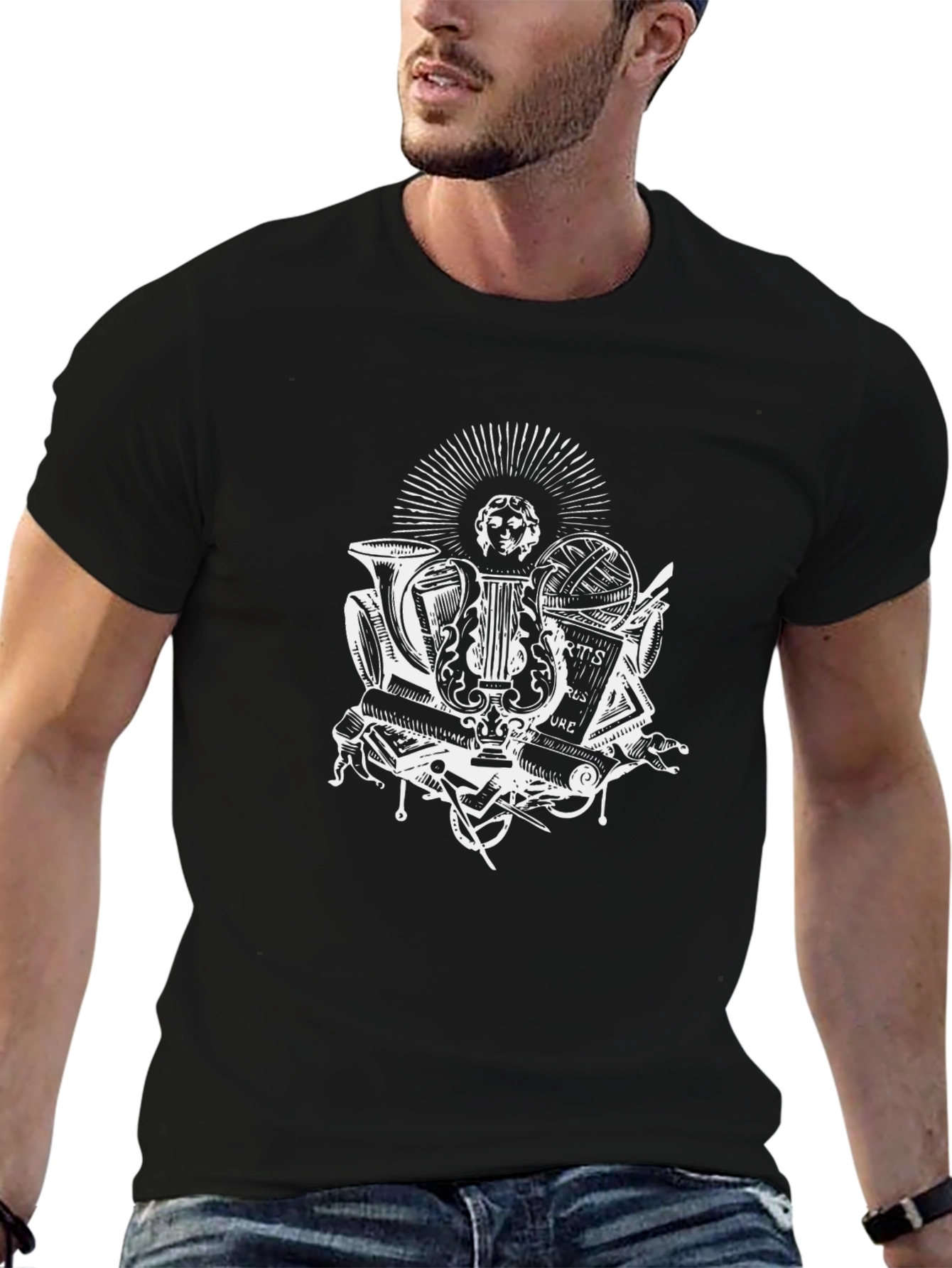 Arts & Culture Graphic Tee - Black