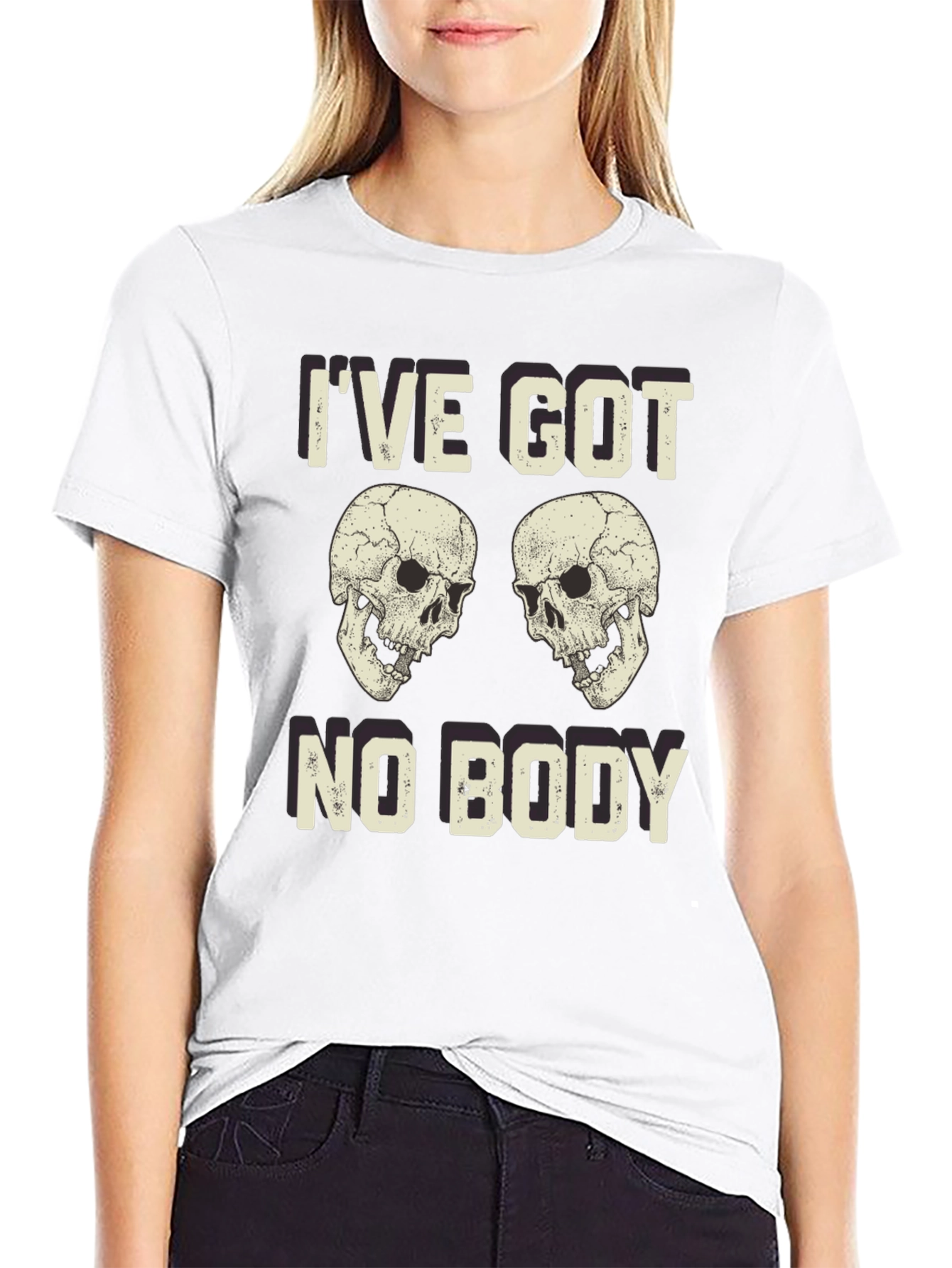 Ive Got No Body Skull Graphic T-Shirt