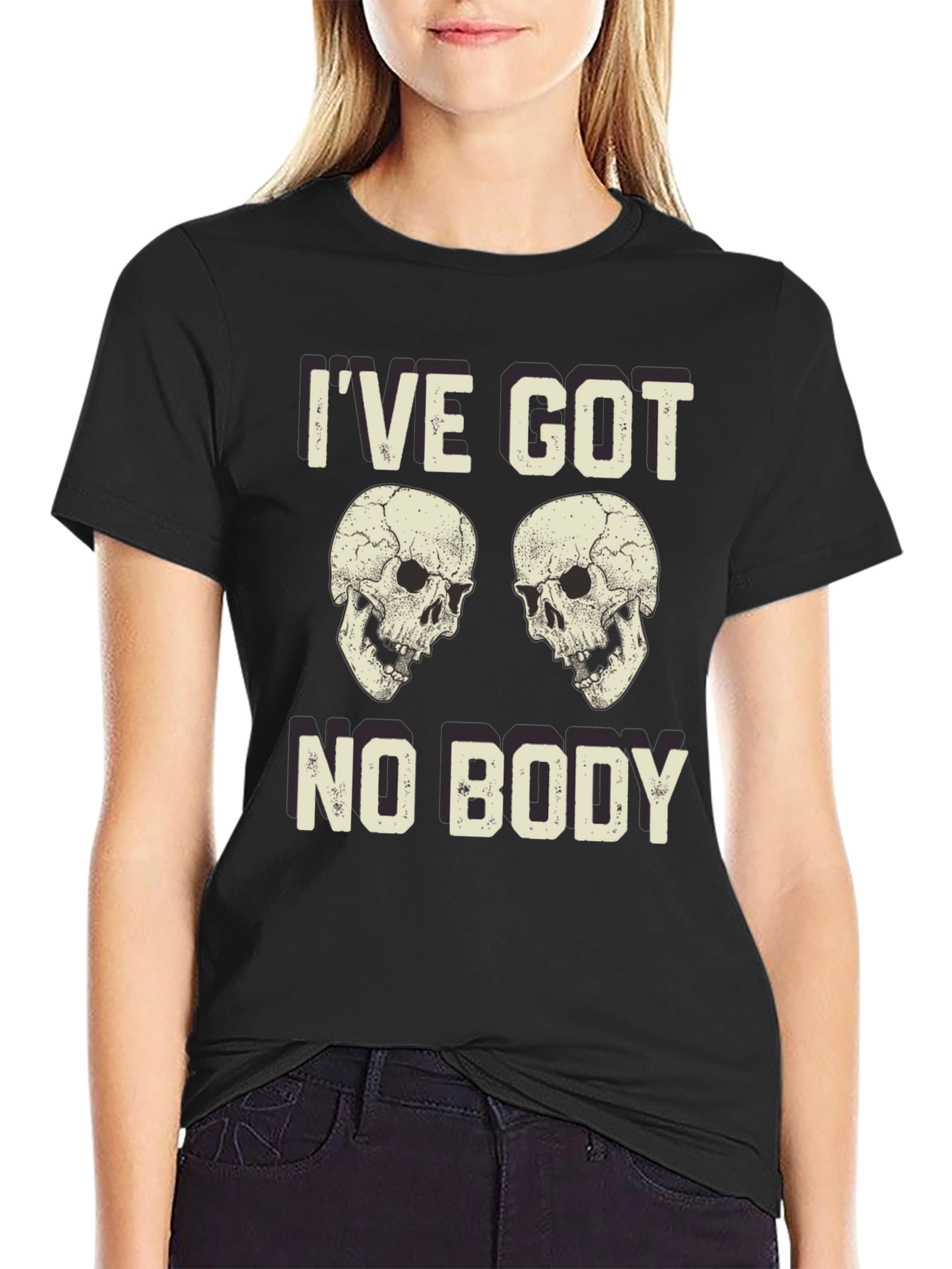 Ive Got No Body Skull Graphic T-Shirt