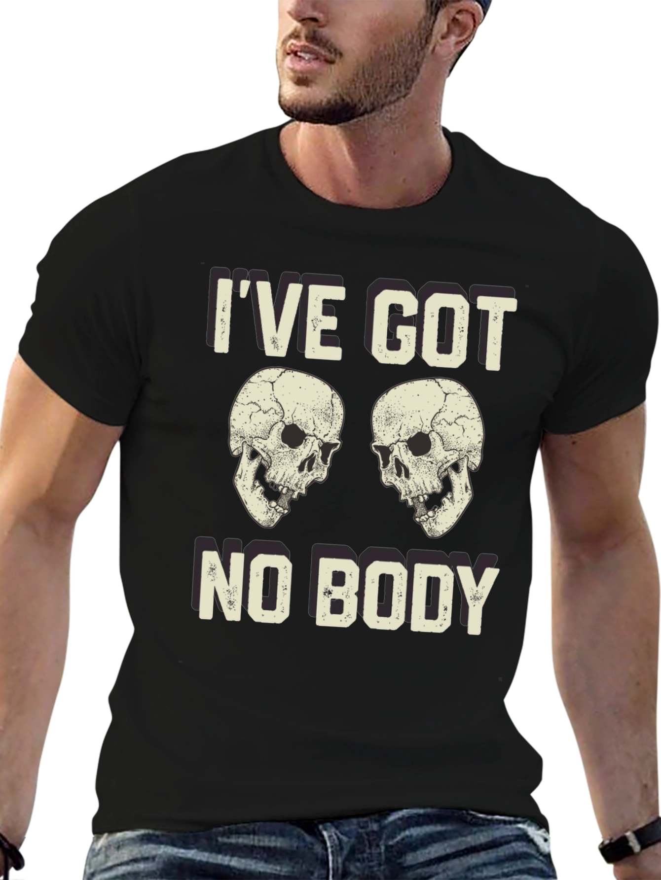 Ive Got No Body Skull Graphic T-Shirt
