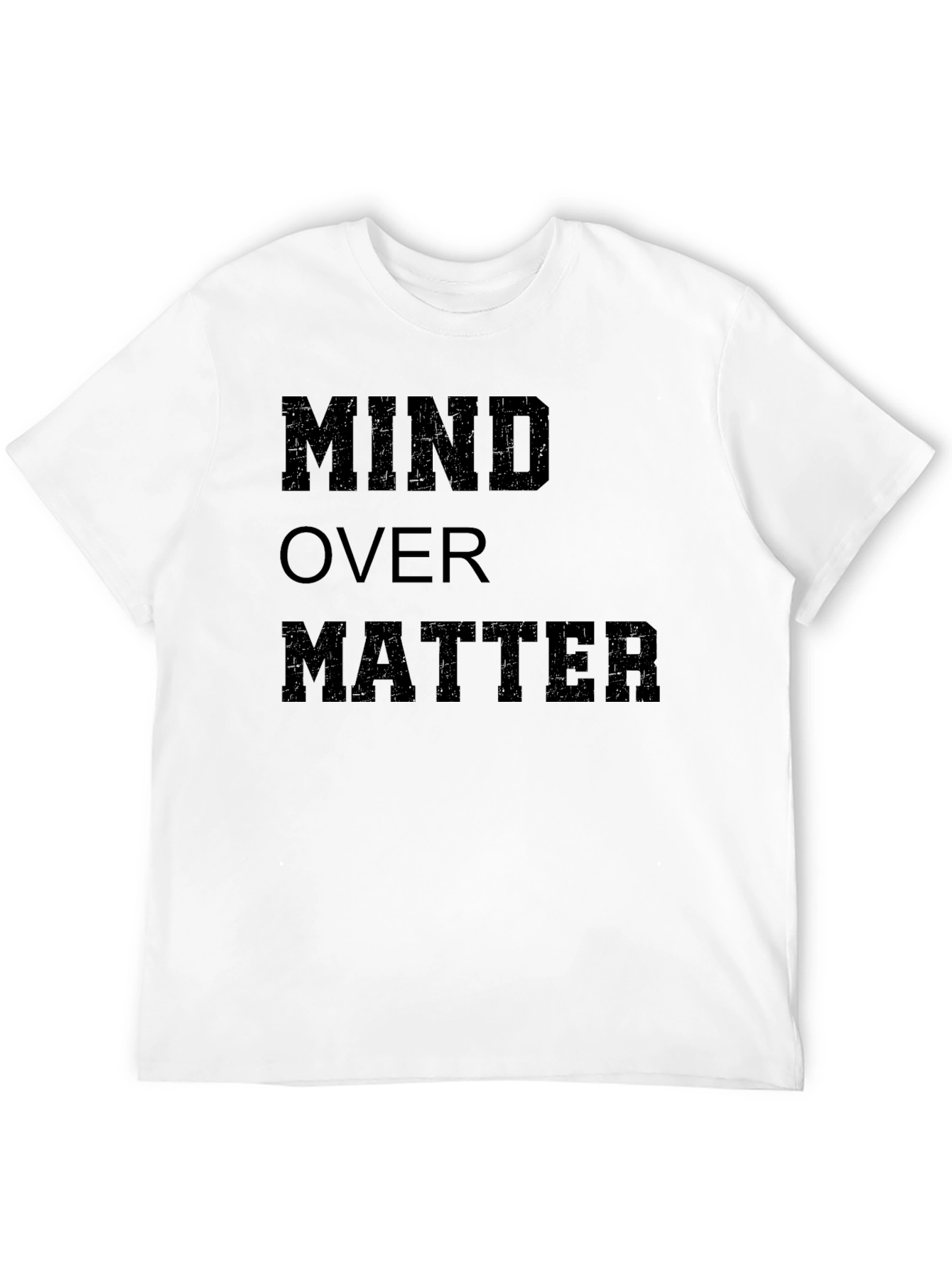 Mind Over Matter Black Graphic T-Shirt