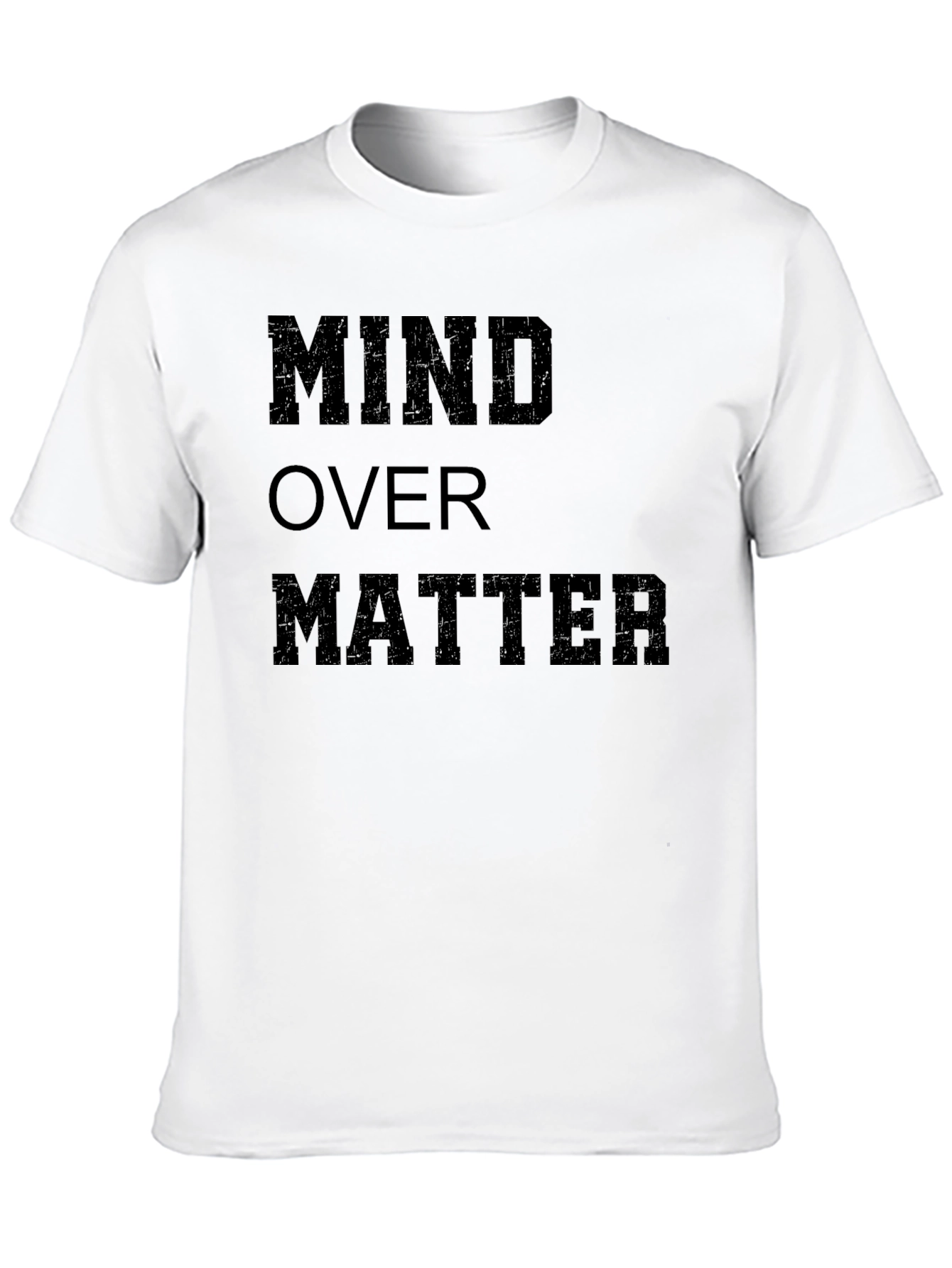 Mind Over Matter Black Graphic T-Shirt