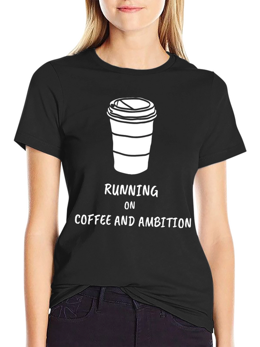 Coffee & Ambition Graphic Tee - Black