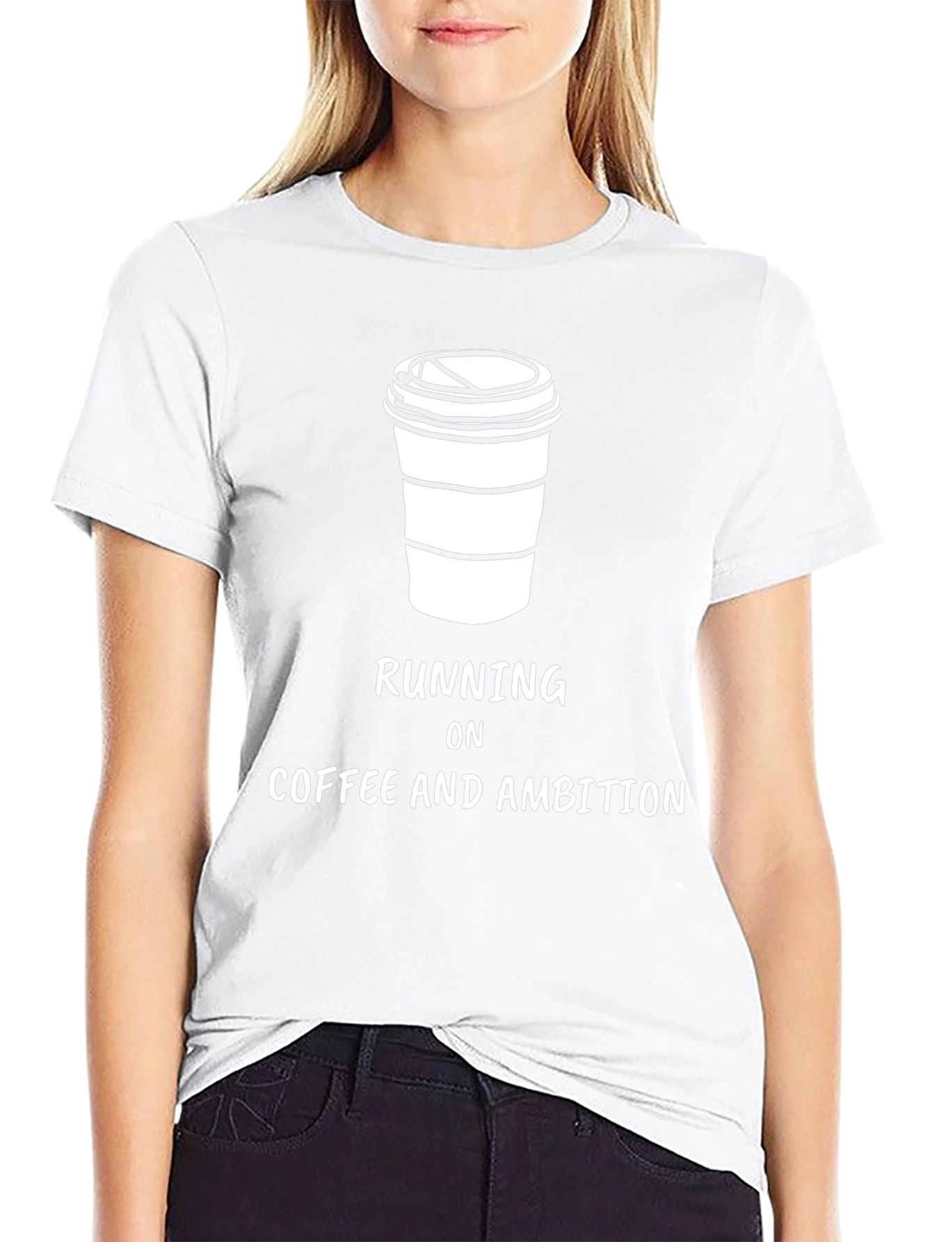Coffee & Ambition Graphic Tee - Black
