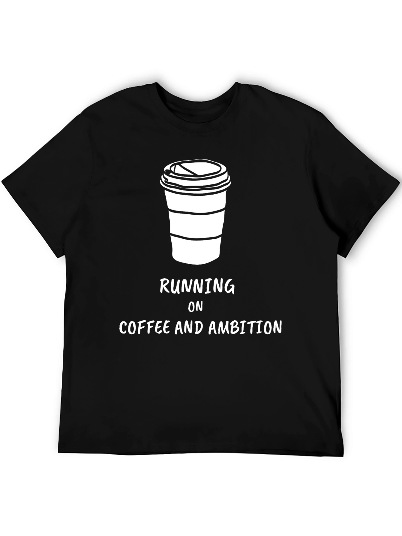 Coffee & Ambition Graphic Tee - Black