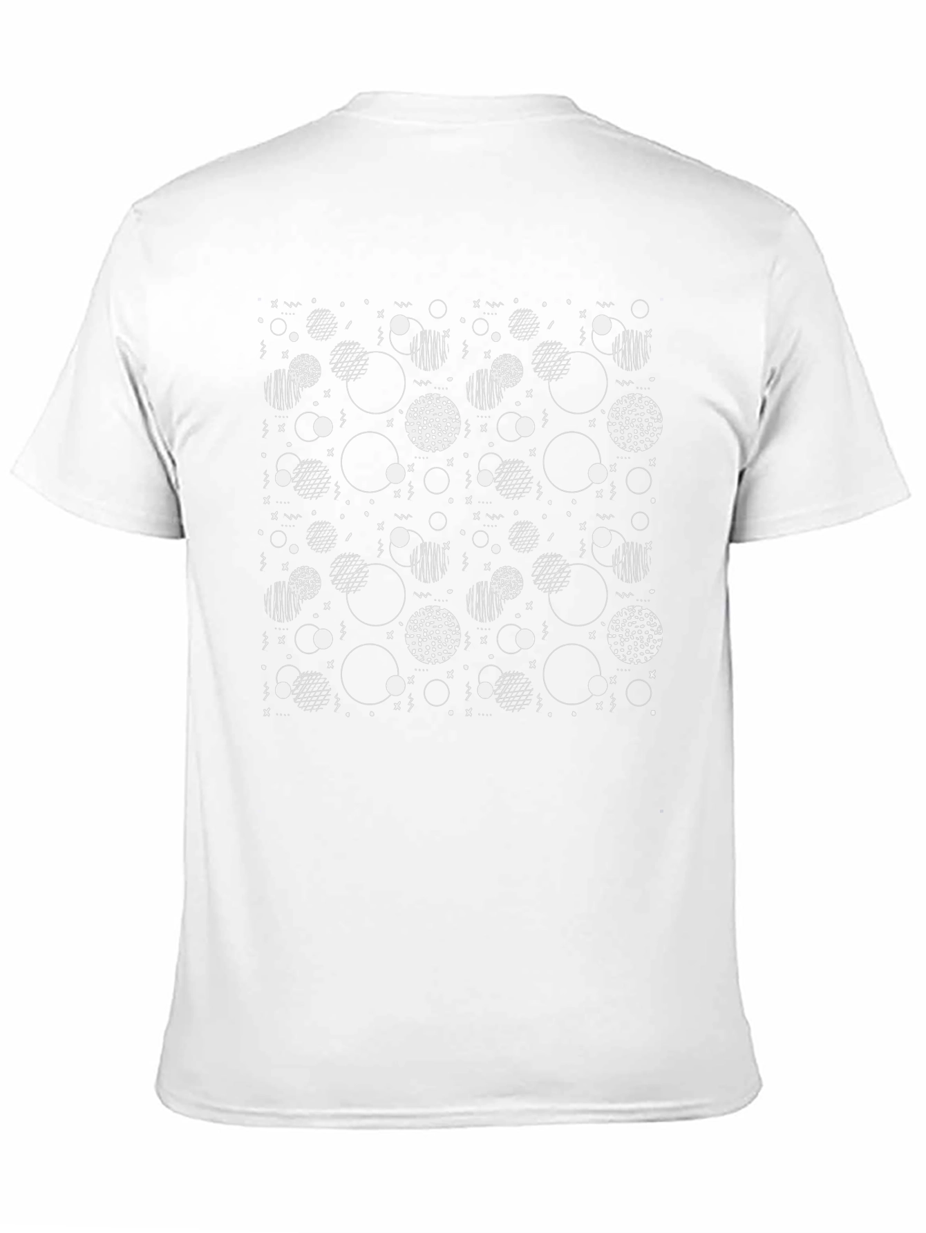 Modern Black T-Shirt with Abstract Pattern