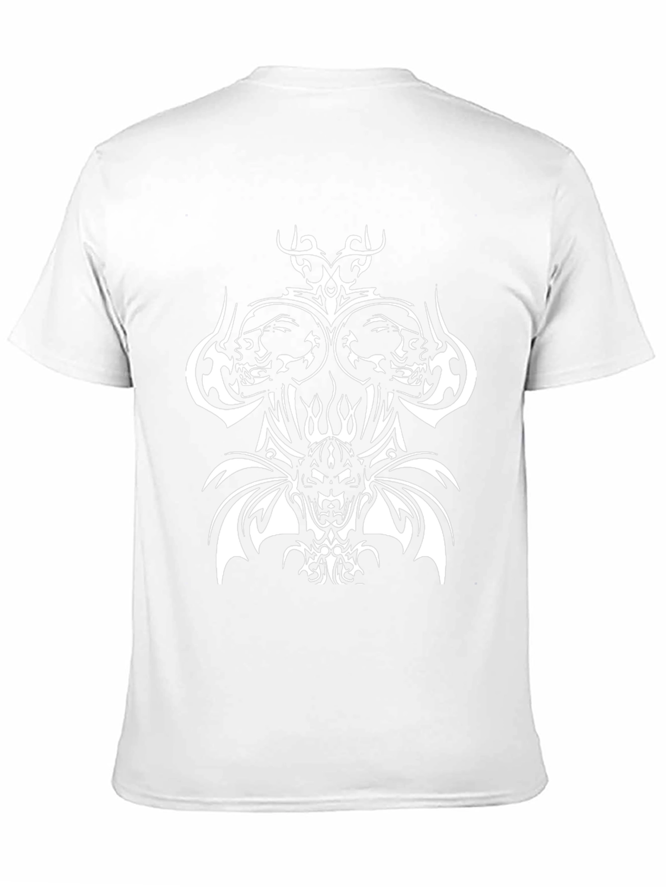 Skull & Demon Graphic Print Black T-Shirt