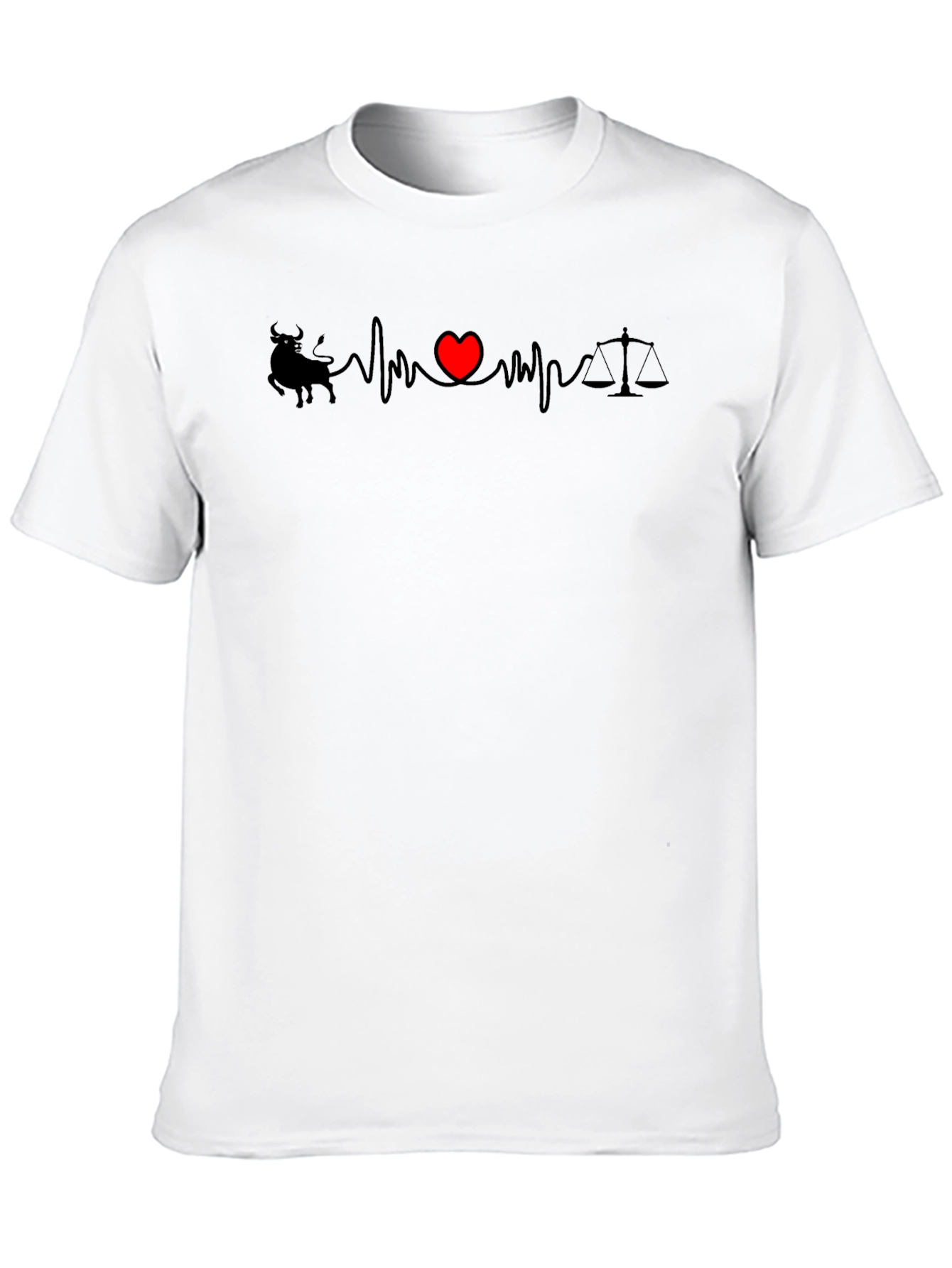 Bull Heart Libra - Heartbeat T-Shirt