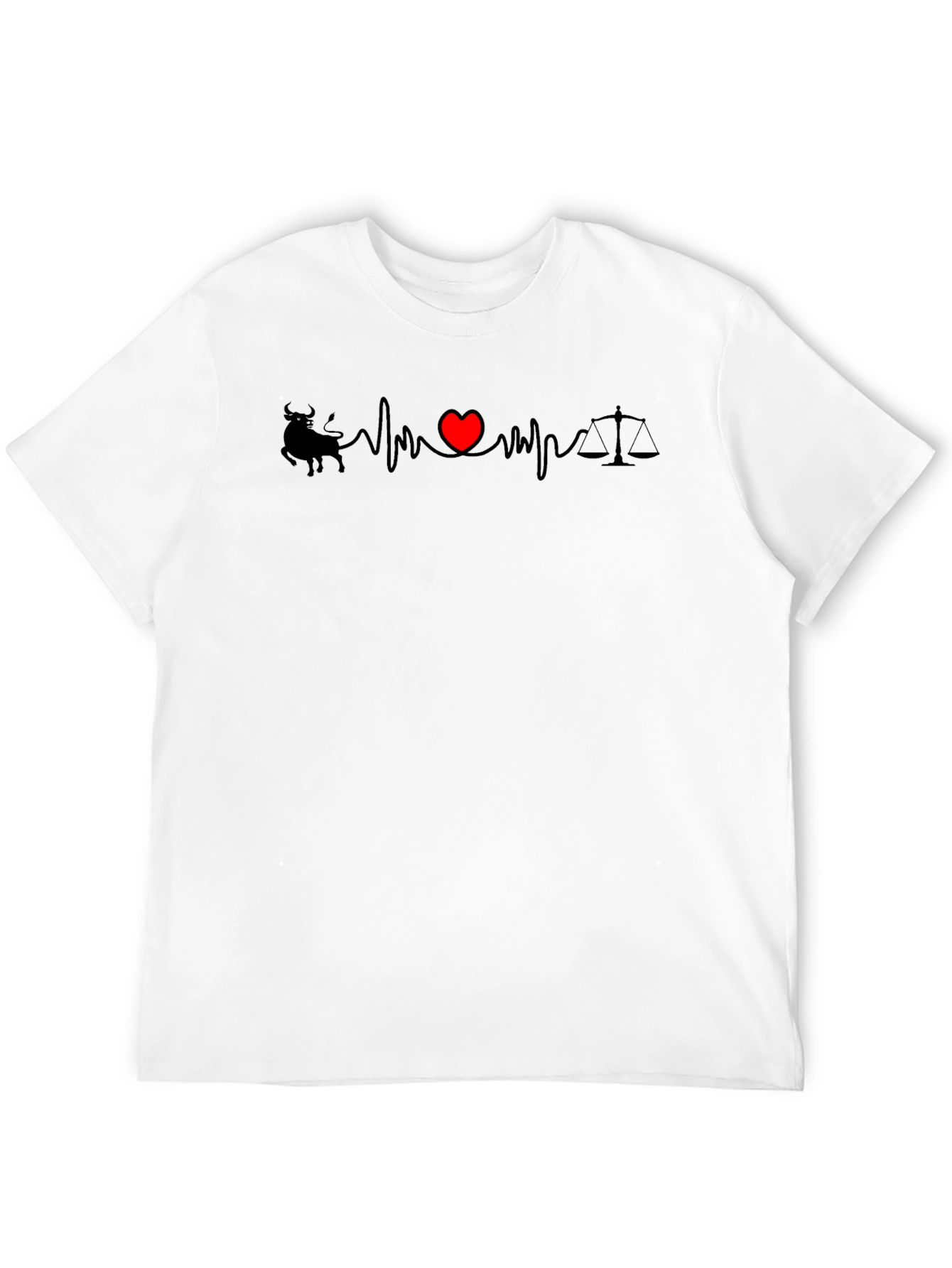 Bull Heart Libra - Heartbeat T-Shirt