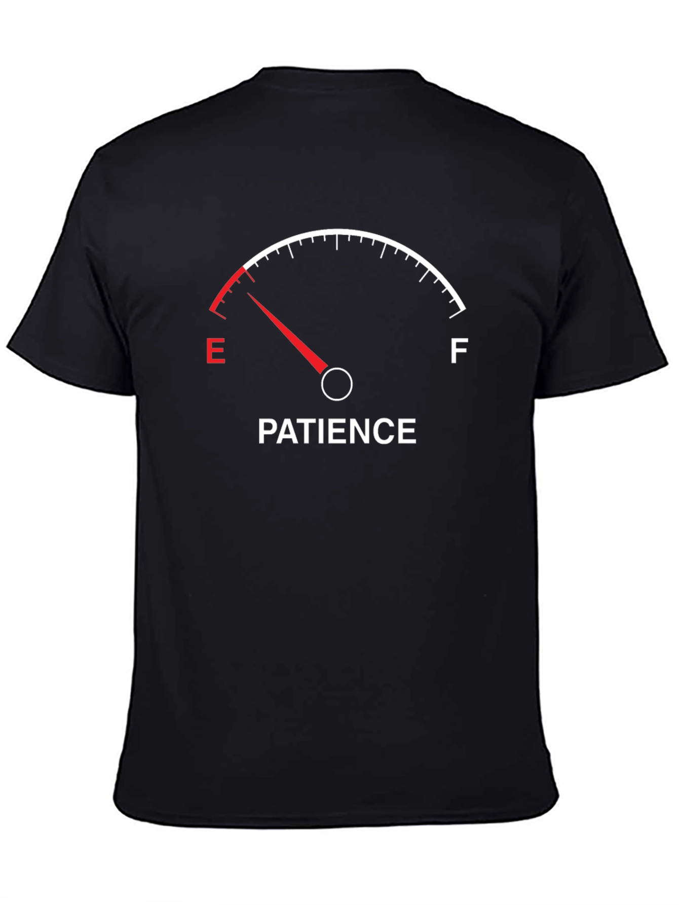 Patience Empty Gauge Funny Graphic T-Shirt