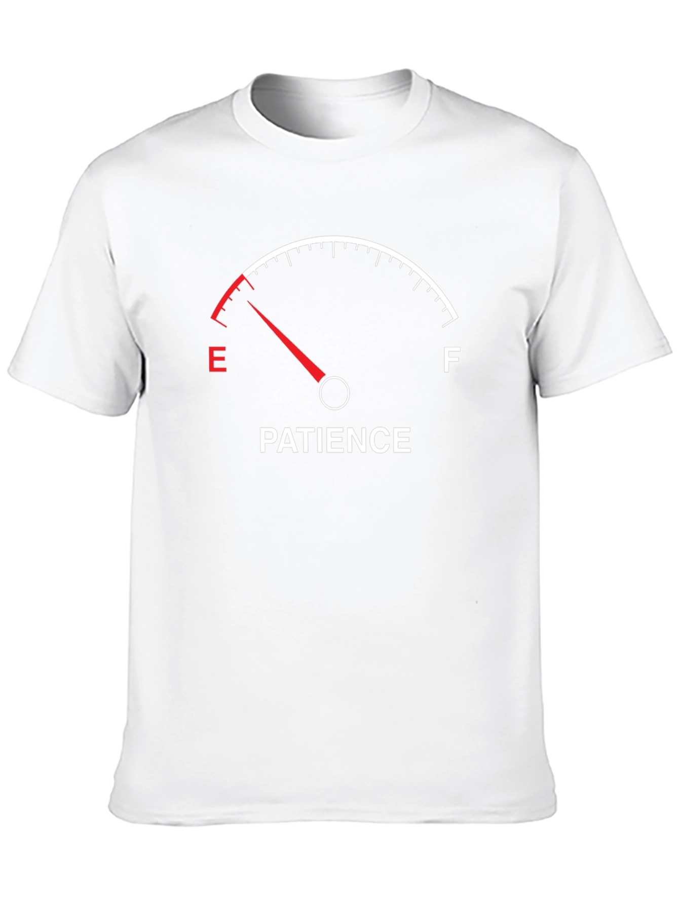 Patience Empty Gauge Funny Graphic T-Shirt