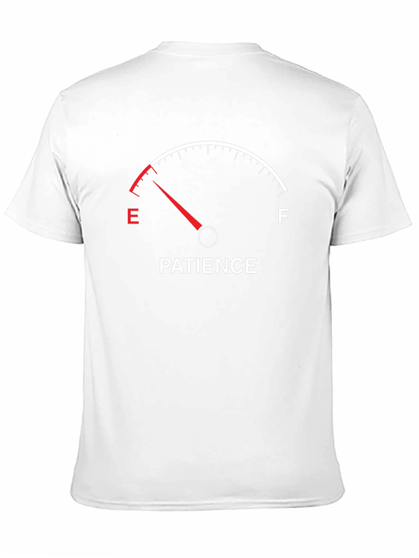 Patience Empty Gauge Funny Graphic T-Shirt