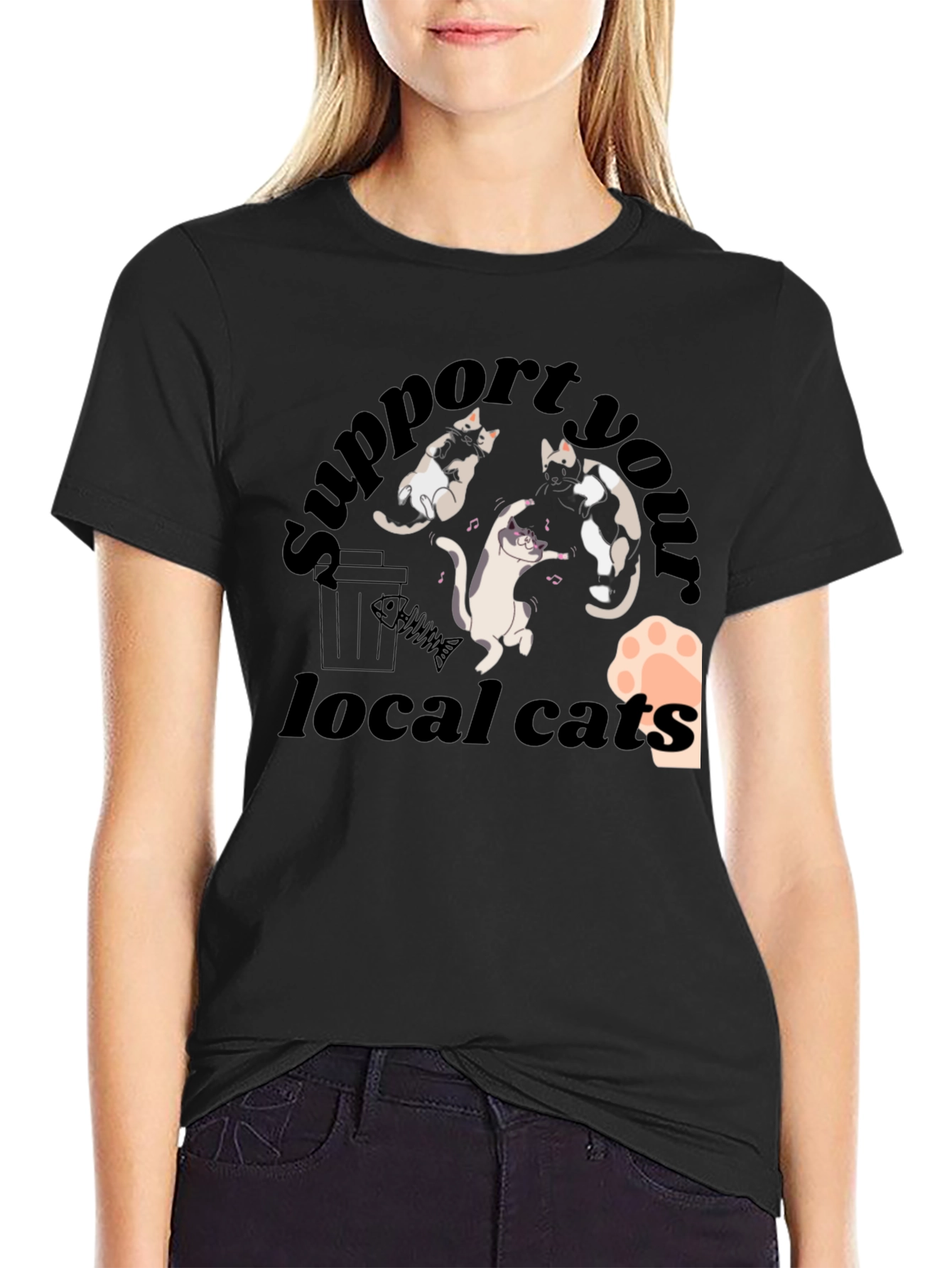 Support Your Local Cats T-Shirt