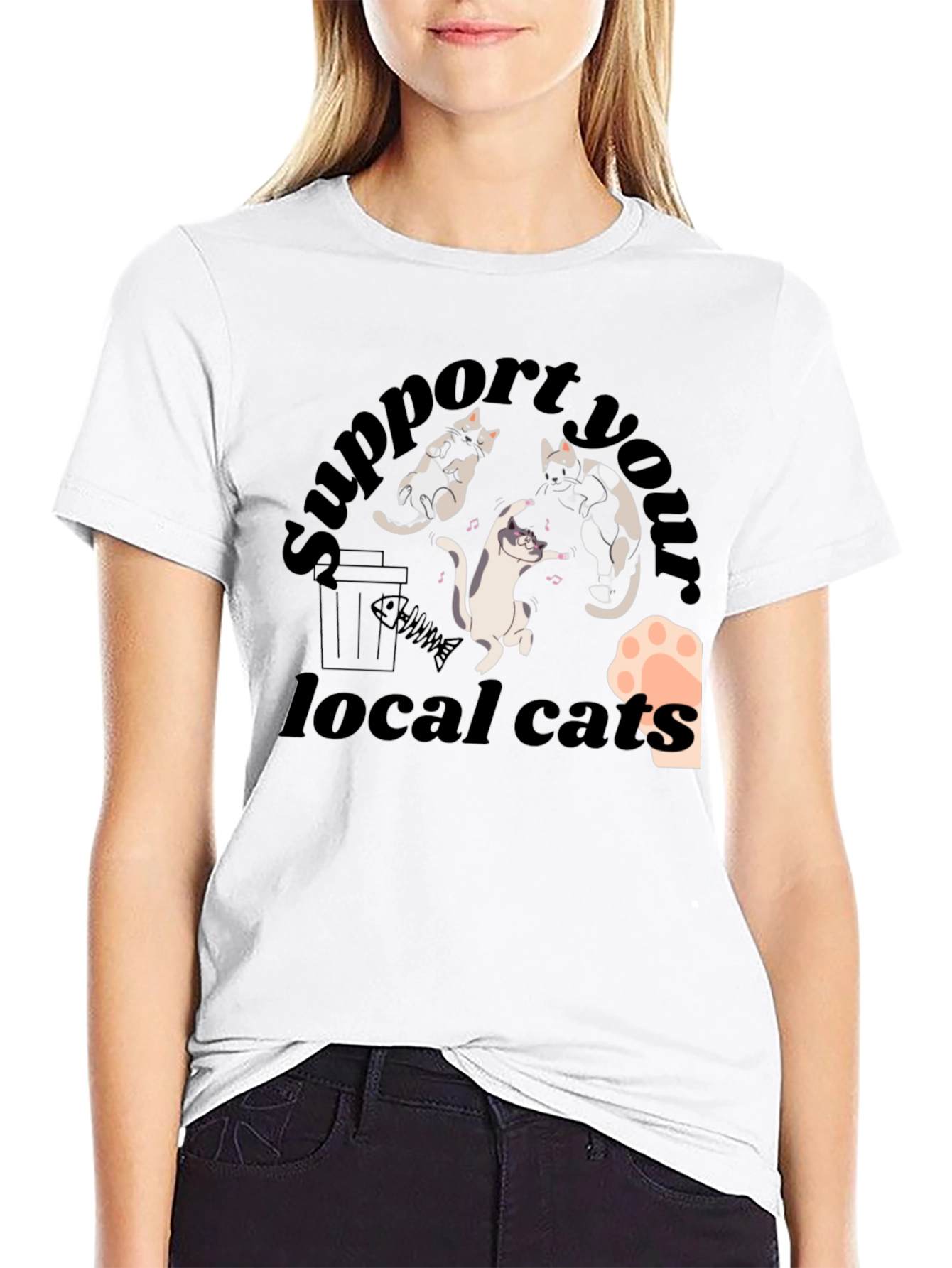 Support Your Local Cats T-Shirt